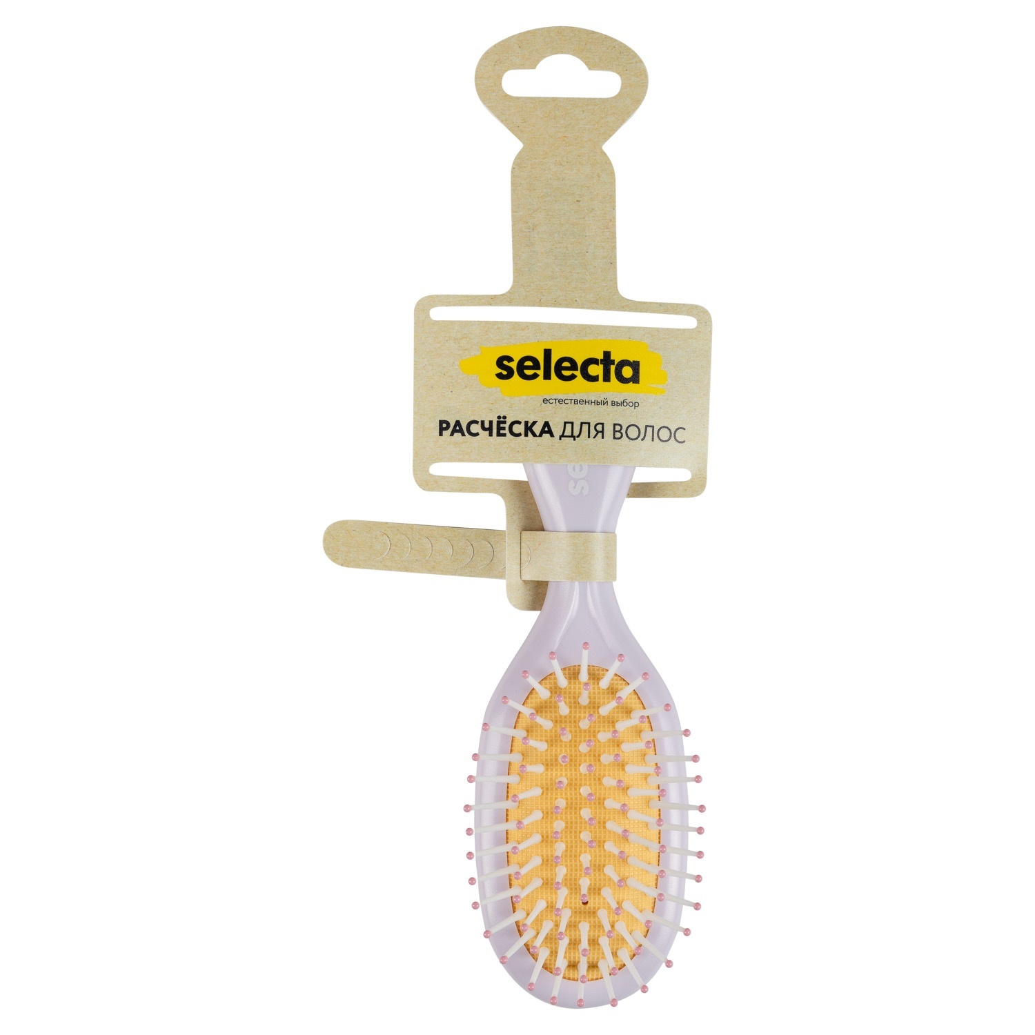 Щетка-мини для волос Selecta односторонняя