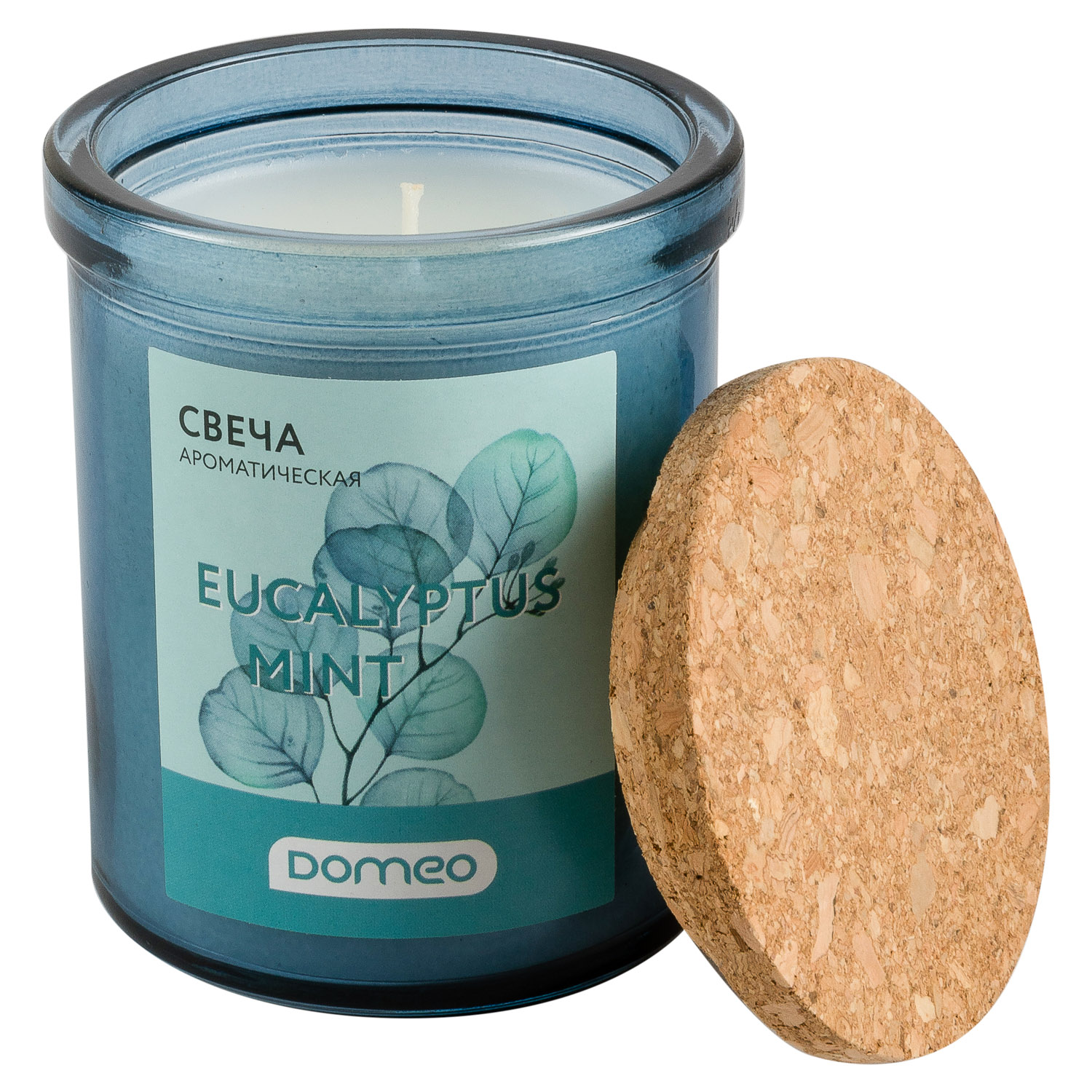 Свеча ароматизированная в банке DOMEO Eucalyptus Mint 6,6x8 см