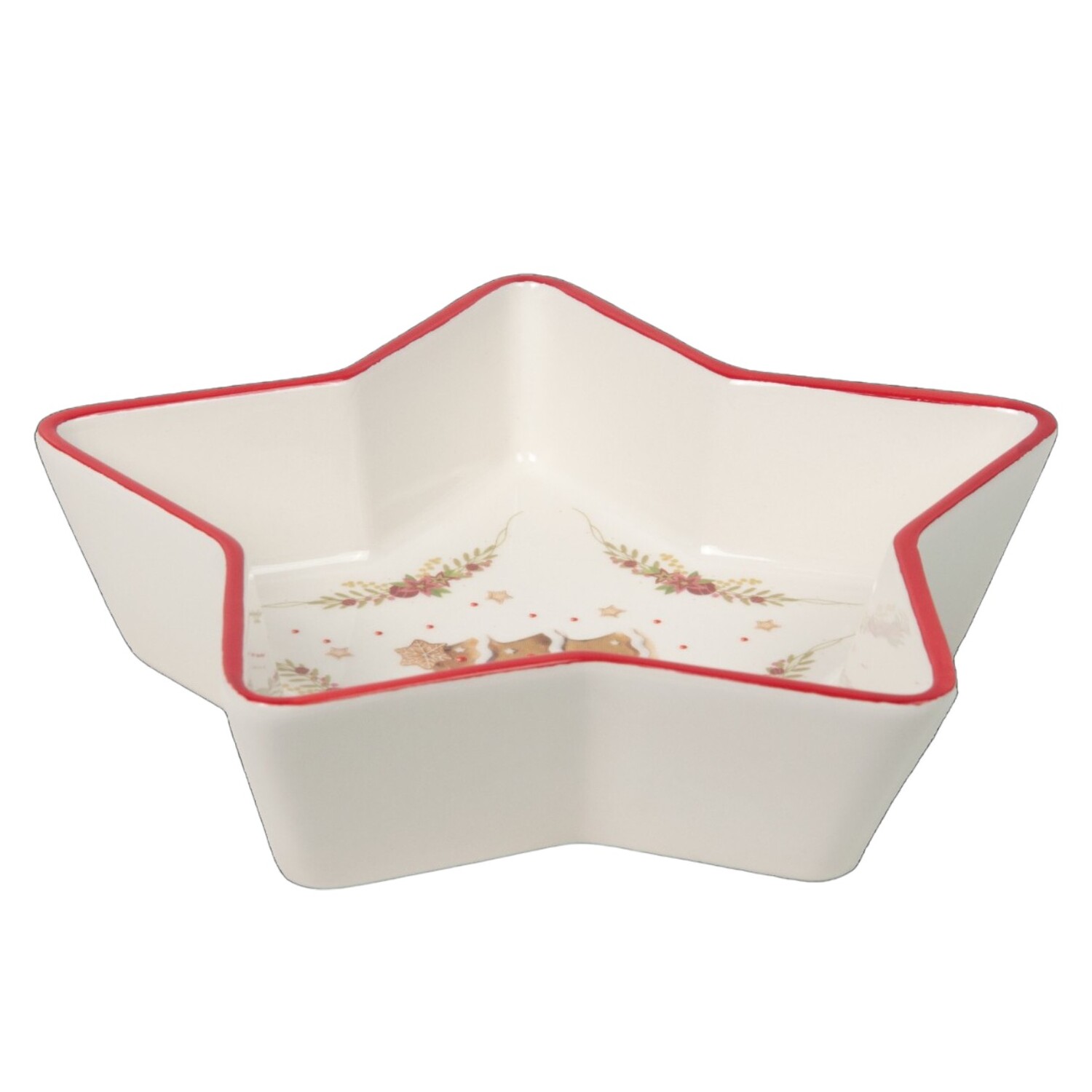 Блюдо-звезда Selecta Christmas "Лошадка пряничная" 21,8*21*5см