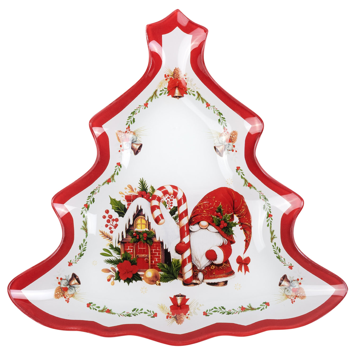 Блюдо сервировочное Selecta Christmas "Сказочный гном" 20,5х20,8 см