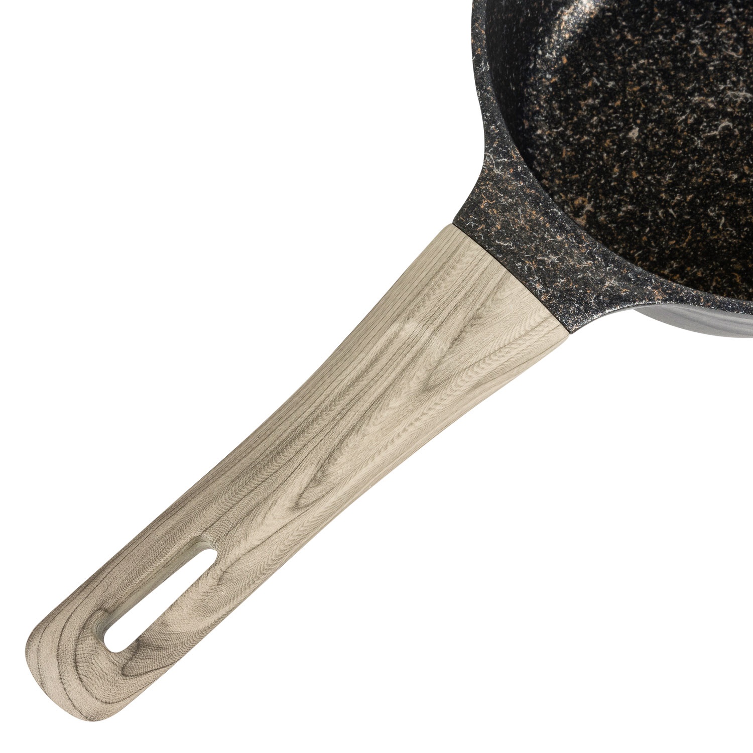 Ковш DOMEO «Черный мрамор gold» 16 см