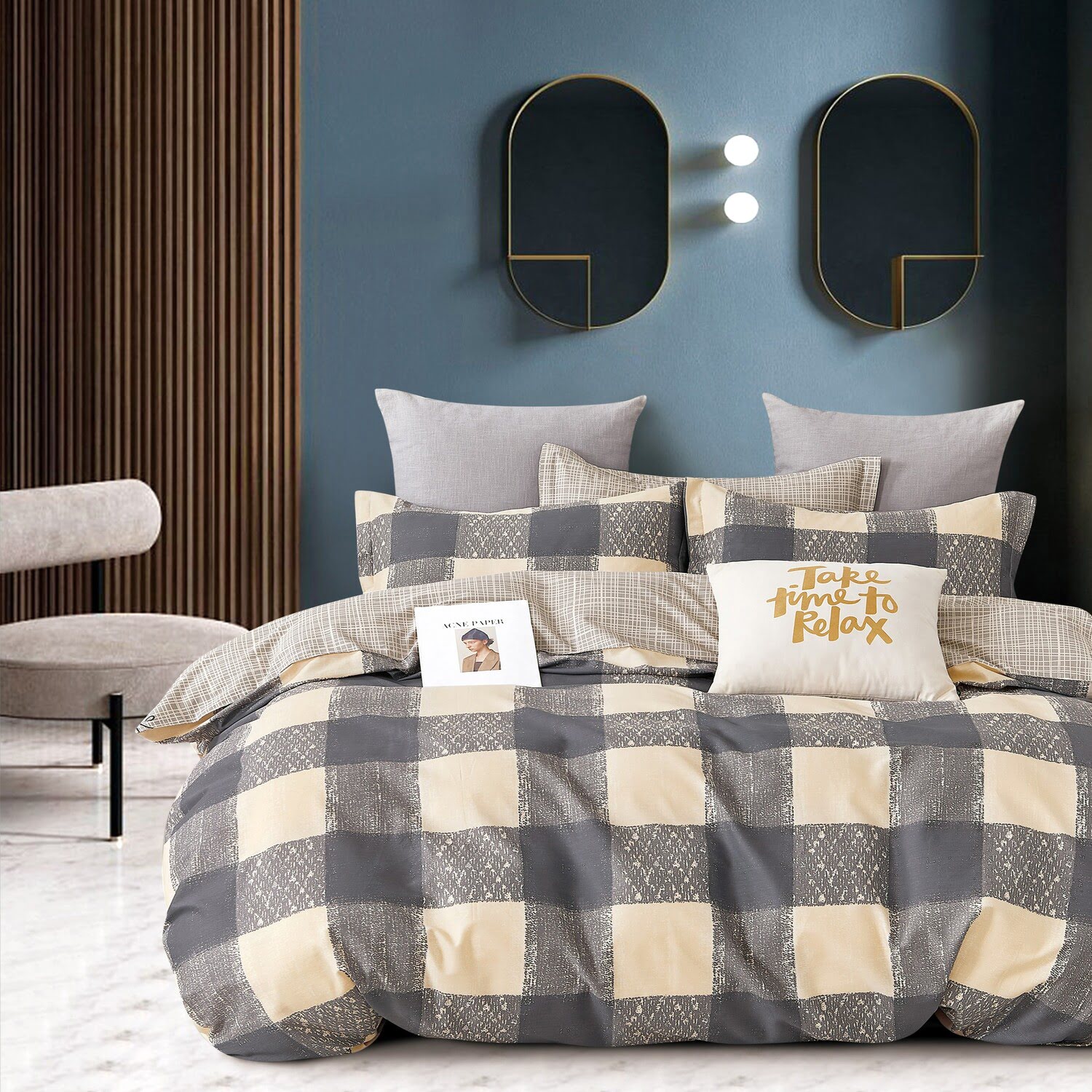 Комплект постельного белья Cleo Satin de Luxe евро набивной
