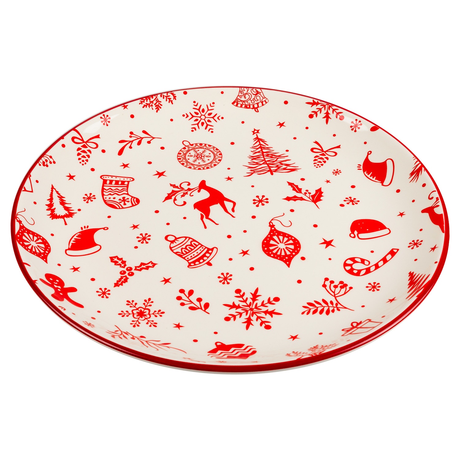 Тарелка для основных блюд Selecta Christmas «Новогодний калейдоскоп» 25,8 см