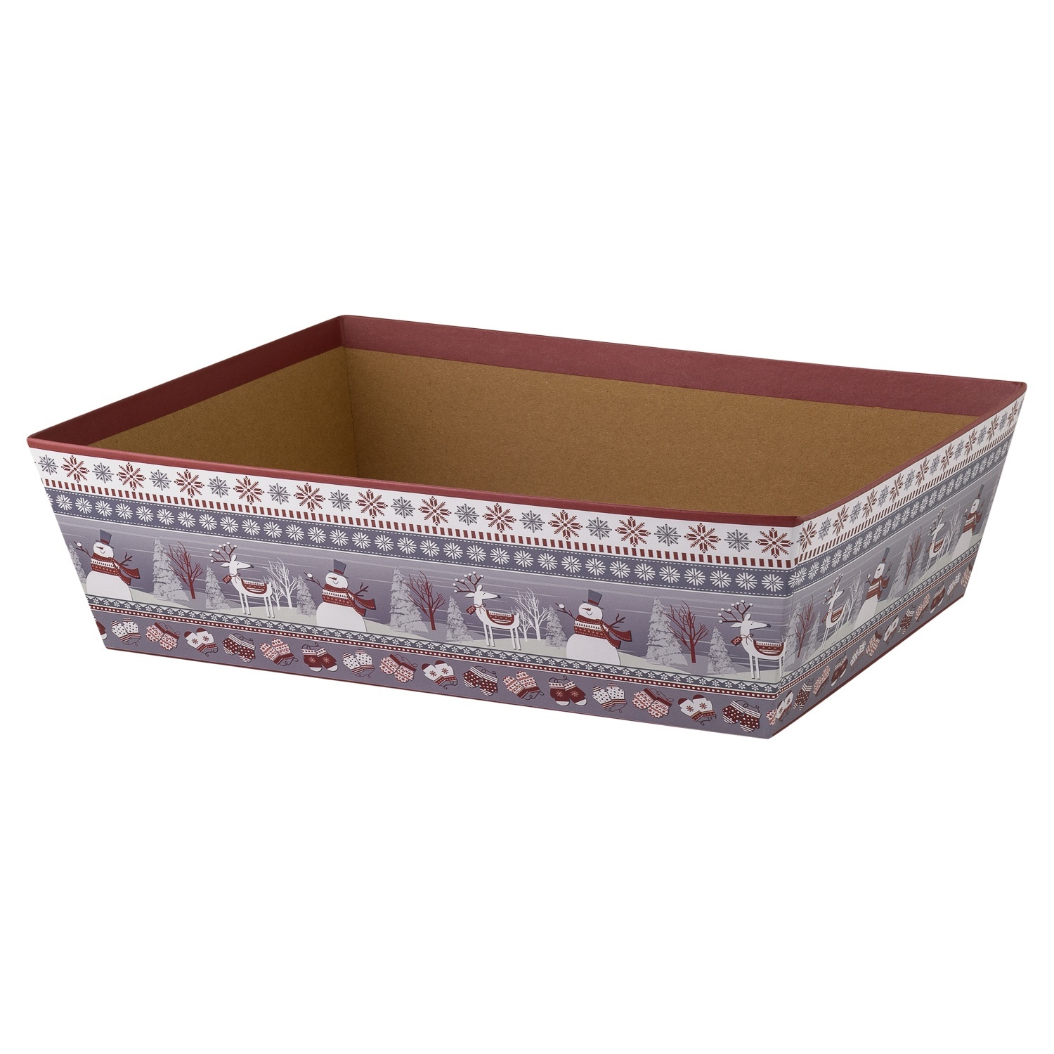 Короб подарочный Selecta Christmas 36x27x10 см