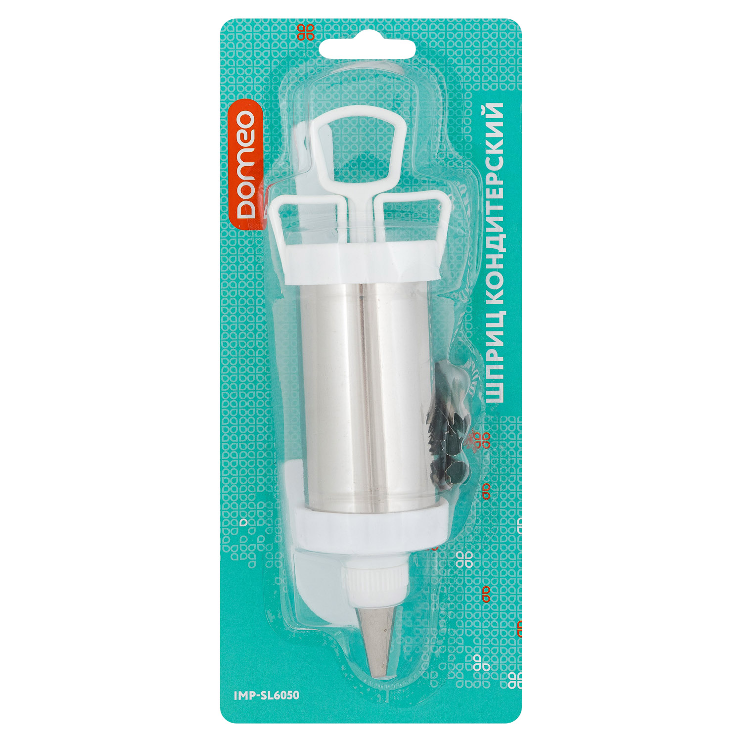 Шприц кондитерский DOMEO 20 см 4 насадки