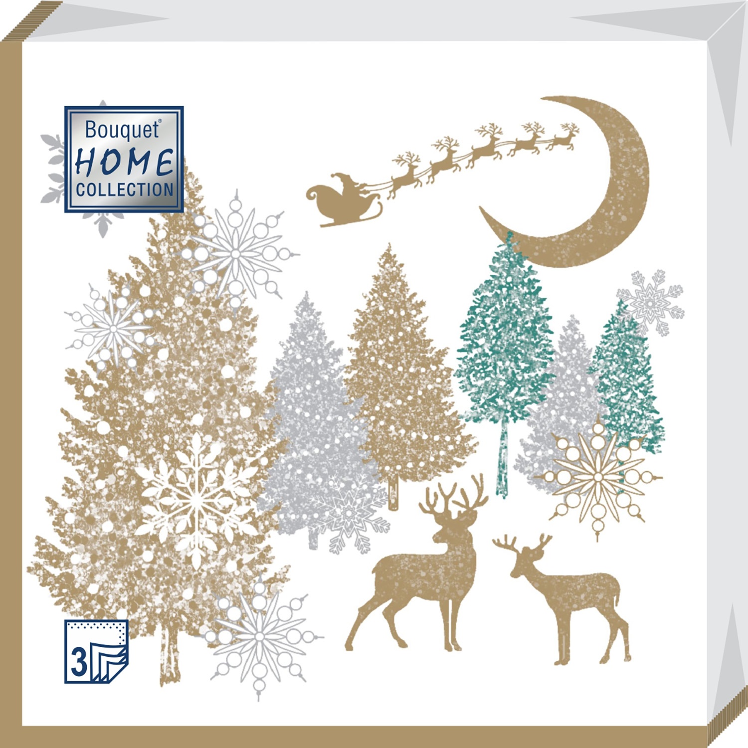 Салфетки Bouquet Home Collection Classic «Золотой месяц» 20 шт.