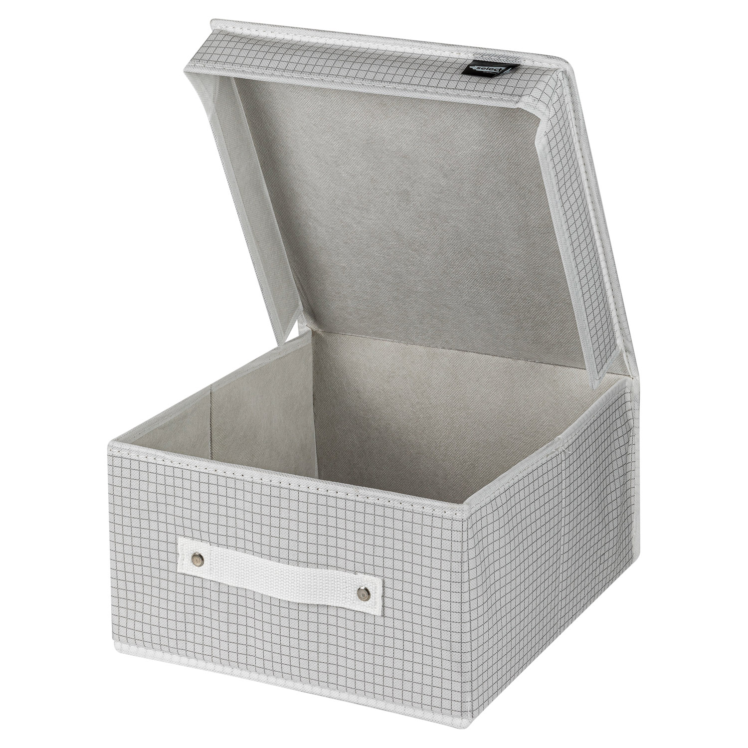 Коробка с крышкой Selecta «Белая клетка» 28x30x16 см