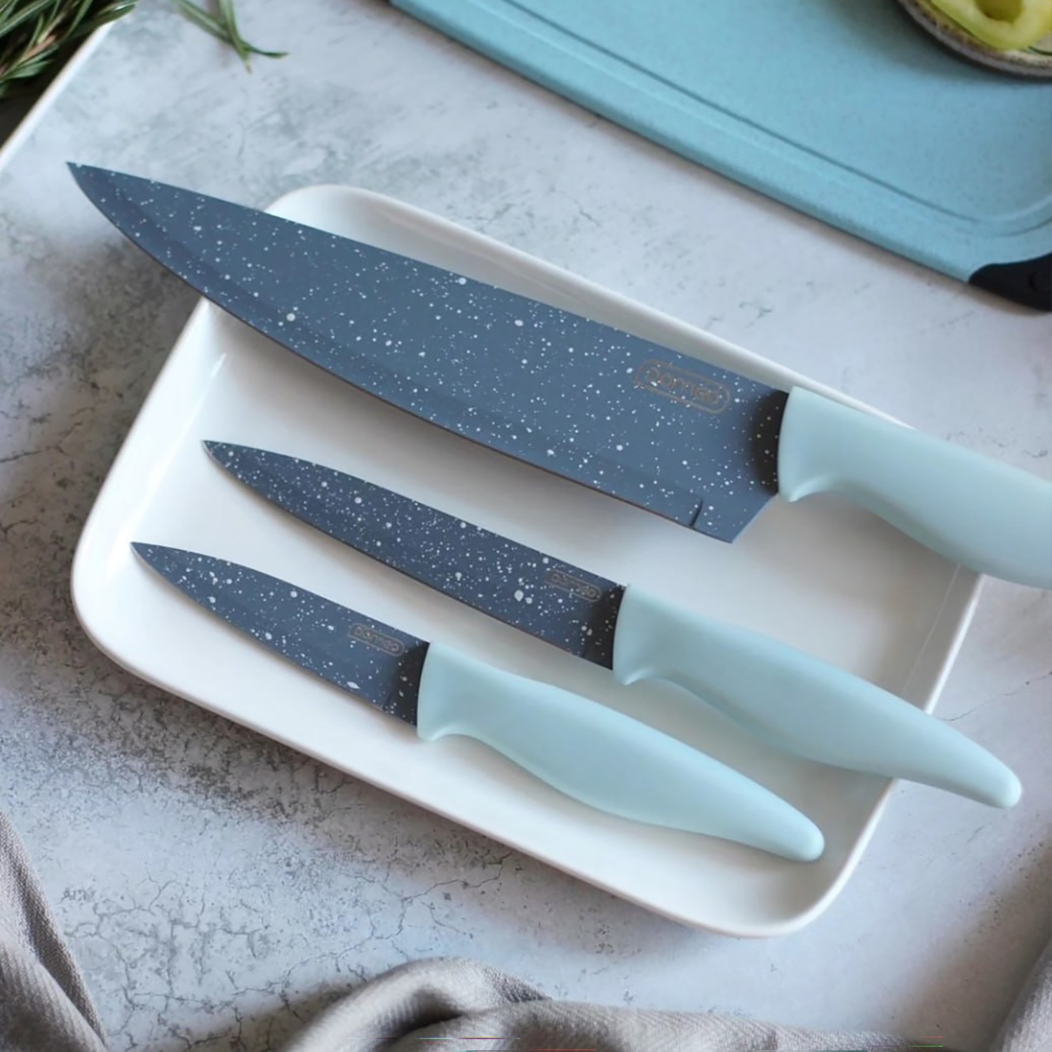 Нож поварской DOMEO Stone 19 см