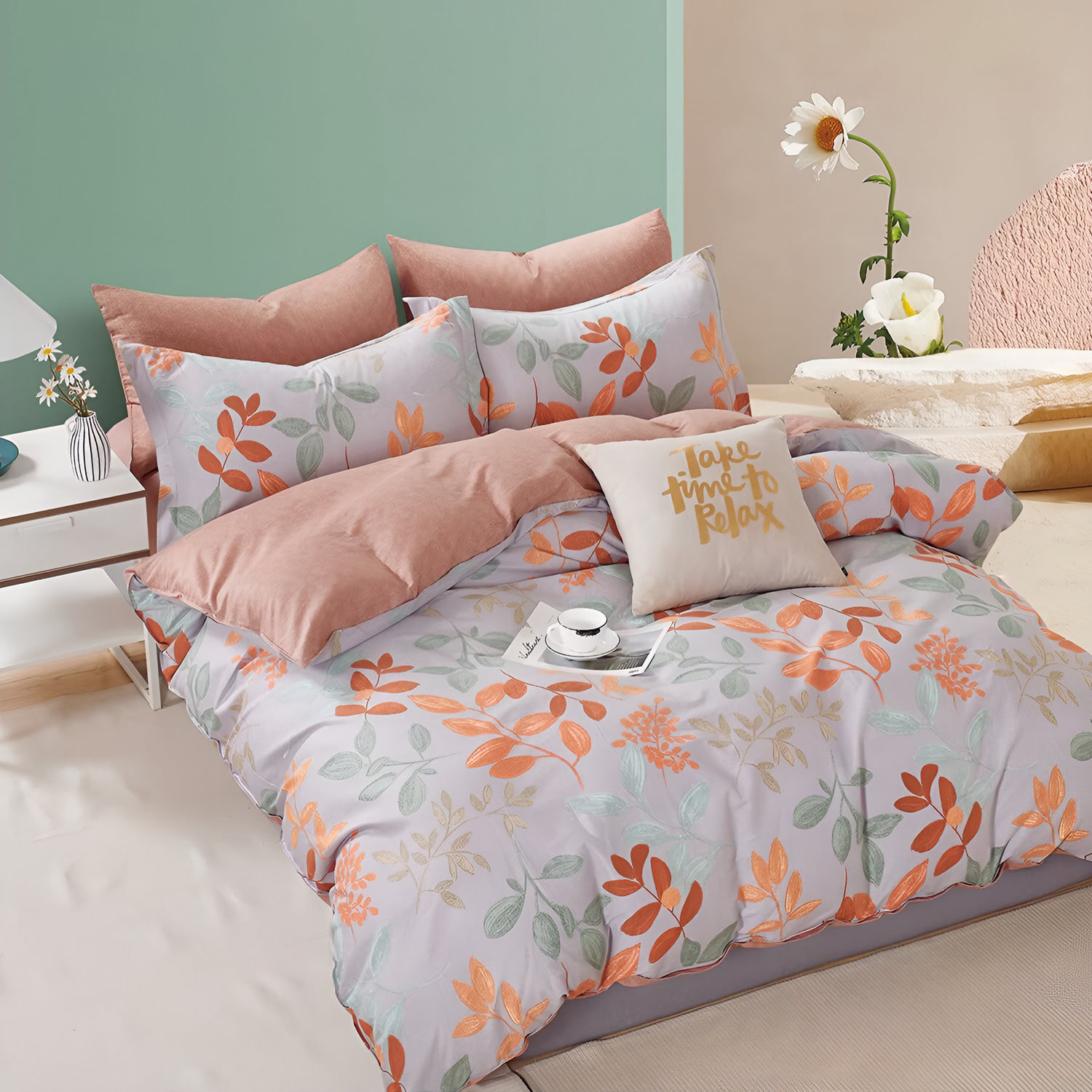 Комплект постельного белья Cleo Satin de Luxe евро набивной