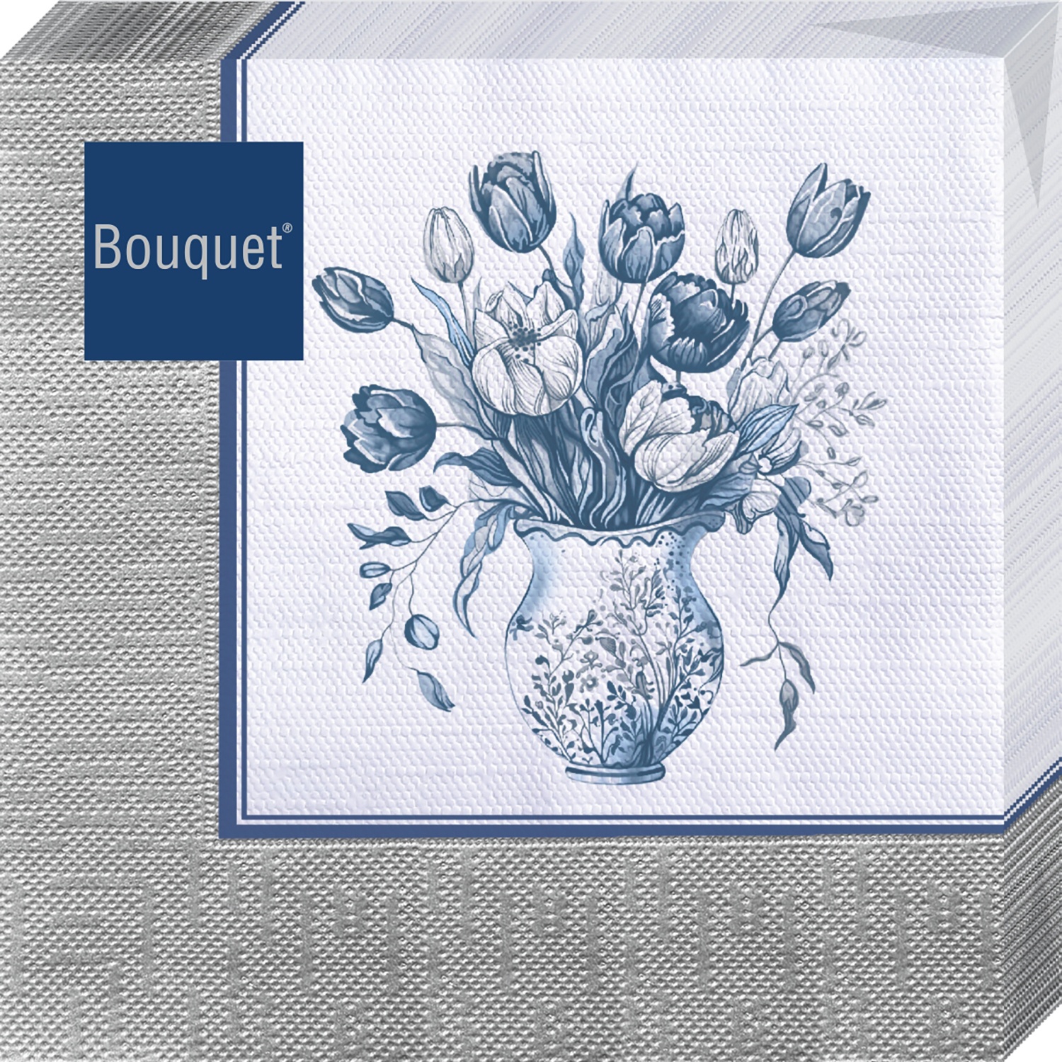 Салфетки бумажные Bouquet «Ваза с тюльпанами» 20 шт.