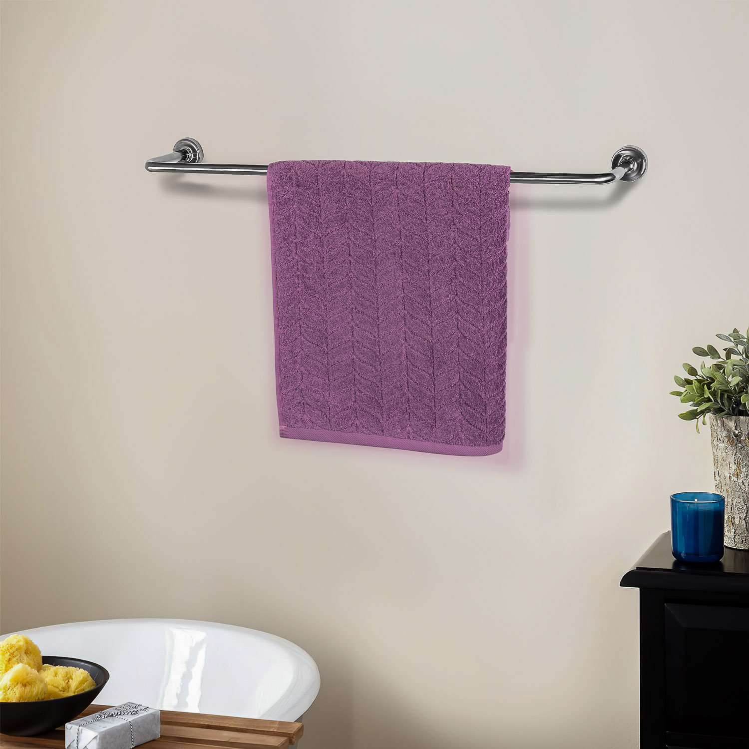 Полотенце для лица Selecta 45х70 см из махровой ткани фиолетового цвета