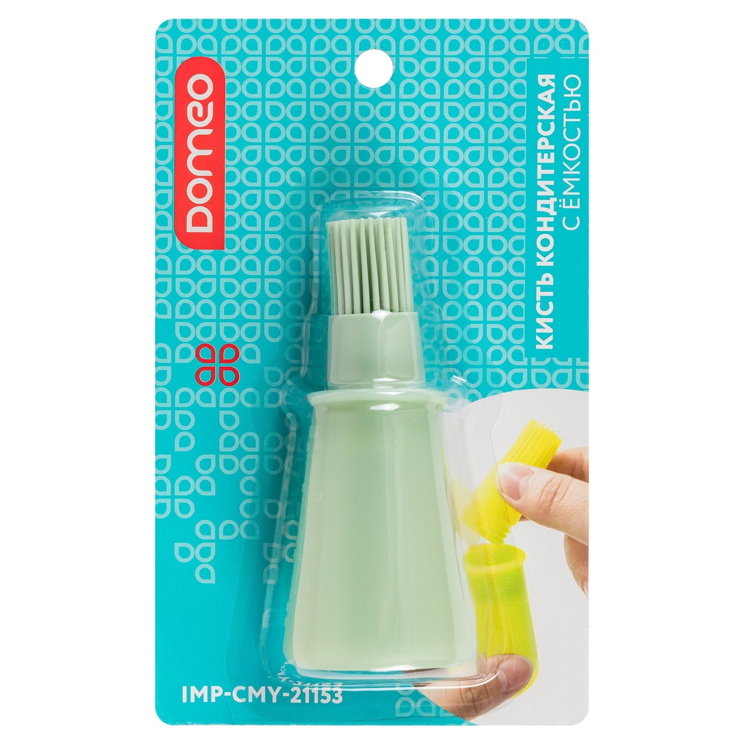 Кисть кондитерская DOMEO 11,8x4,8 см с емкостью