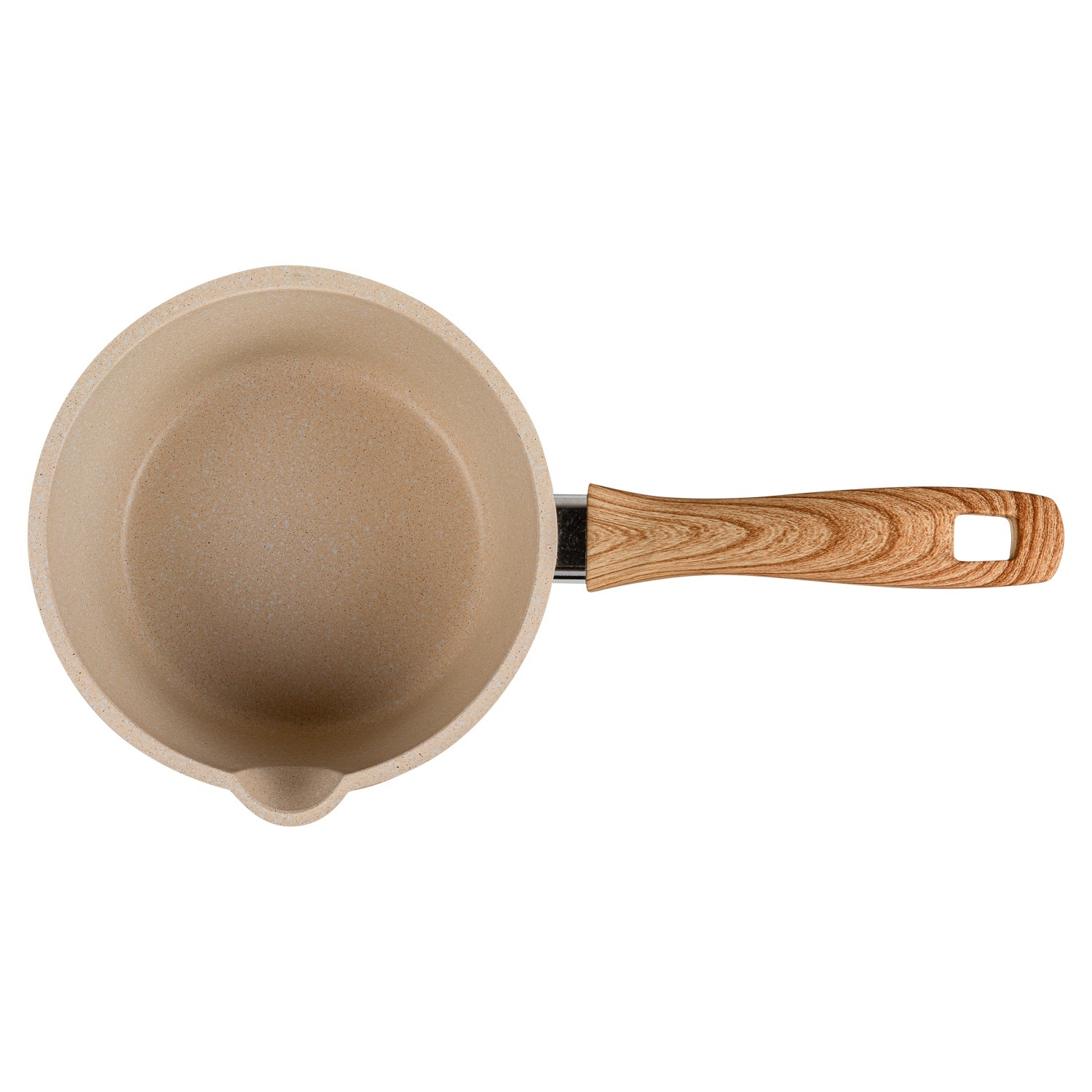 Ковш DOMEO Cream 1,3 л с покрытием мрамор