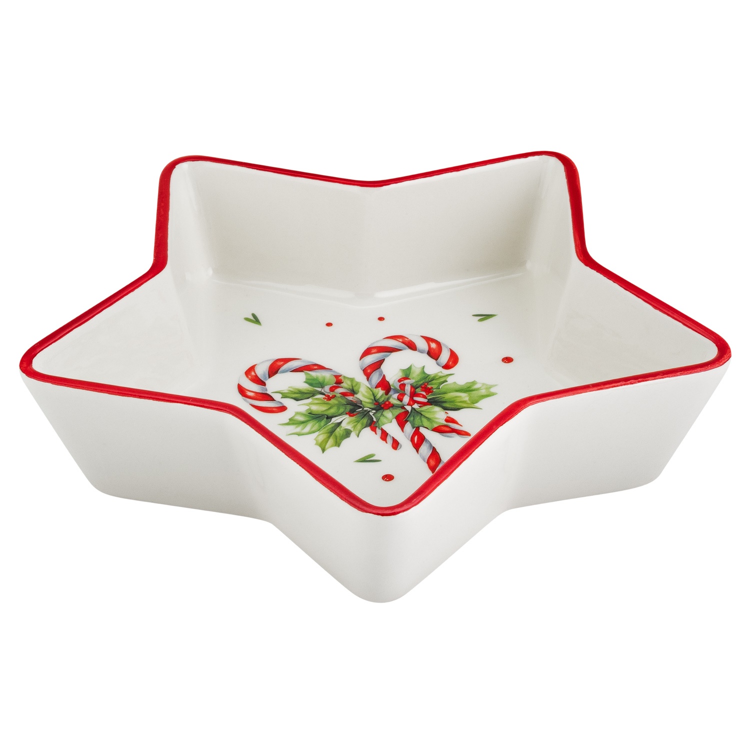 Блюдо керамическое Selecta Christmas «Карамель новогодняя» 21,8 см