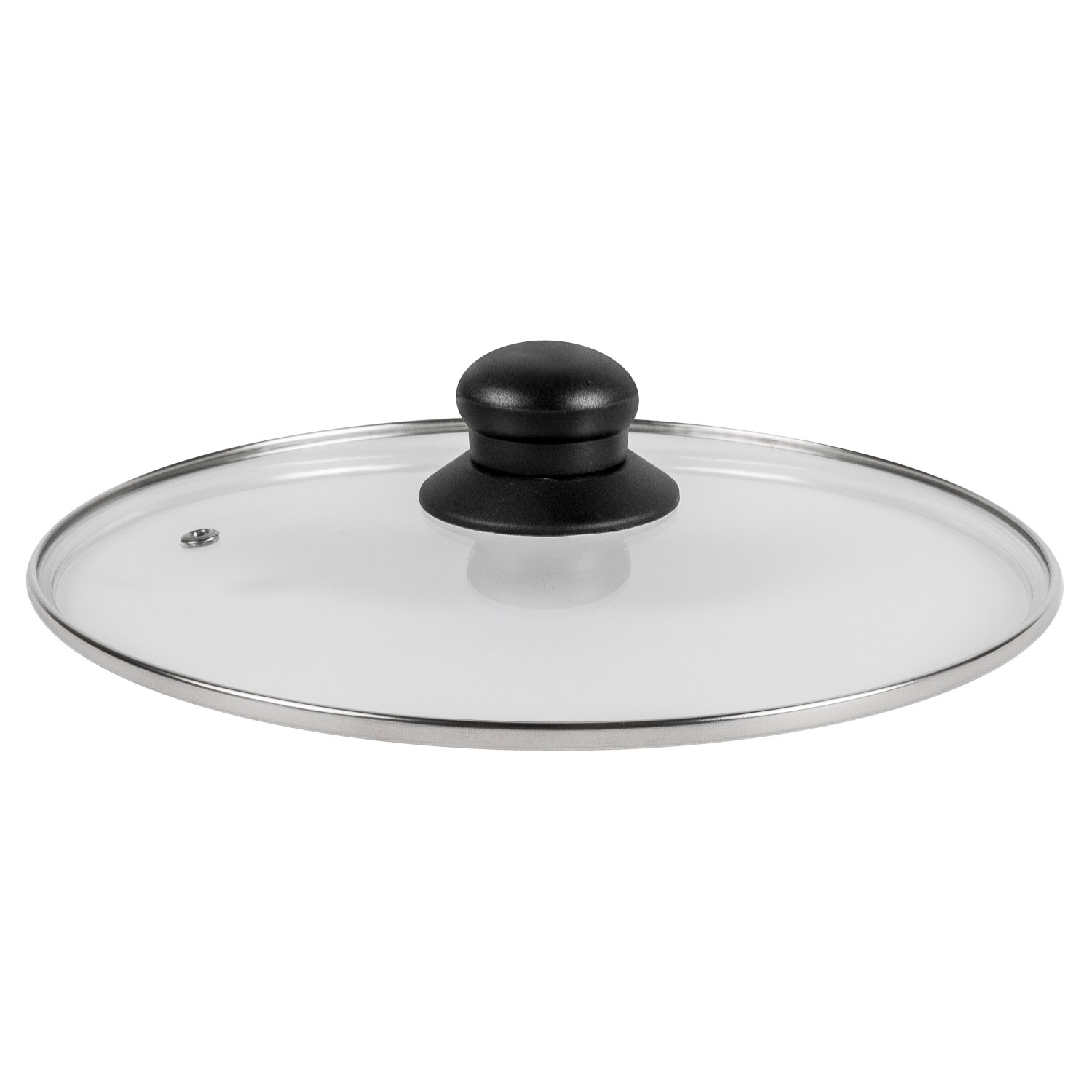 Крышка стеклянная DOMEO Сave 24 см с нержавеющим ободком
