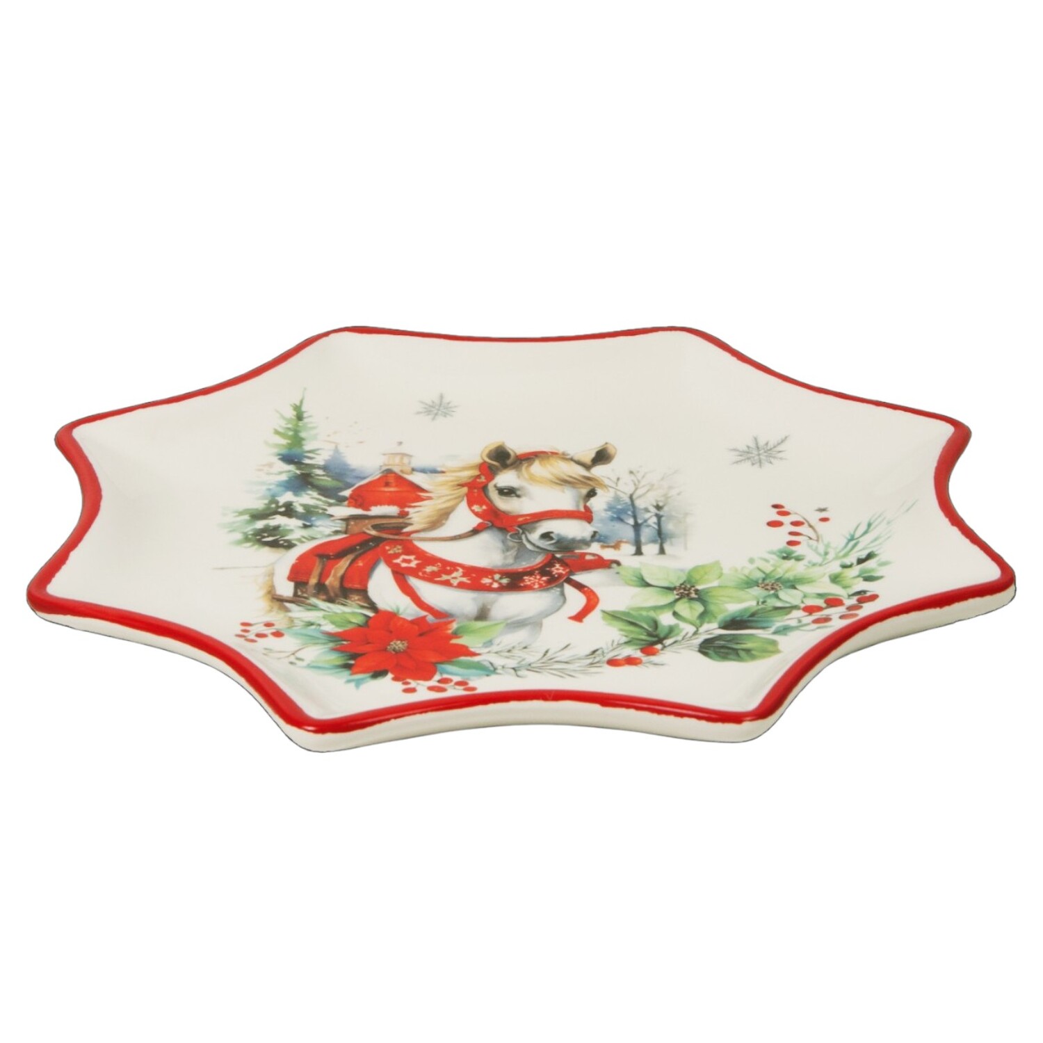Блюдо фигурное Selecta Christmas "Лошадка деревенская"  30,5 см