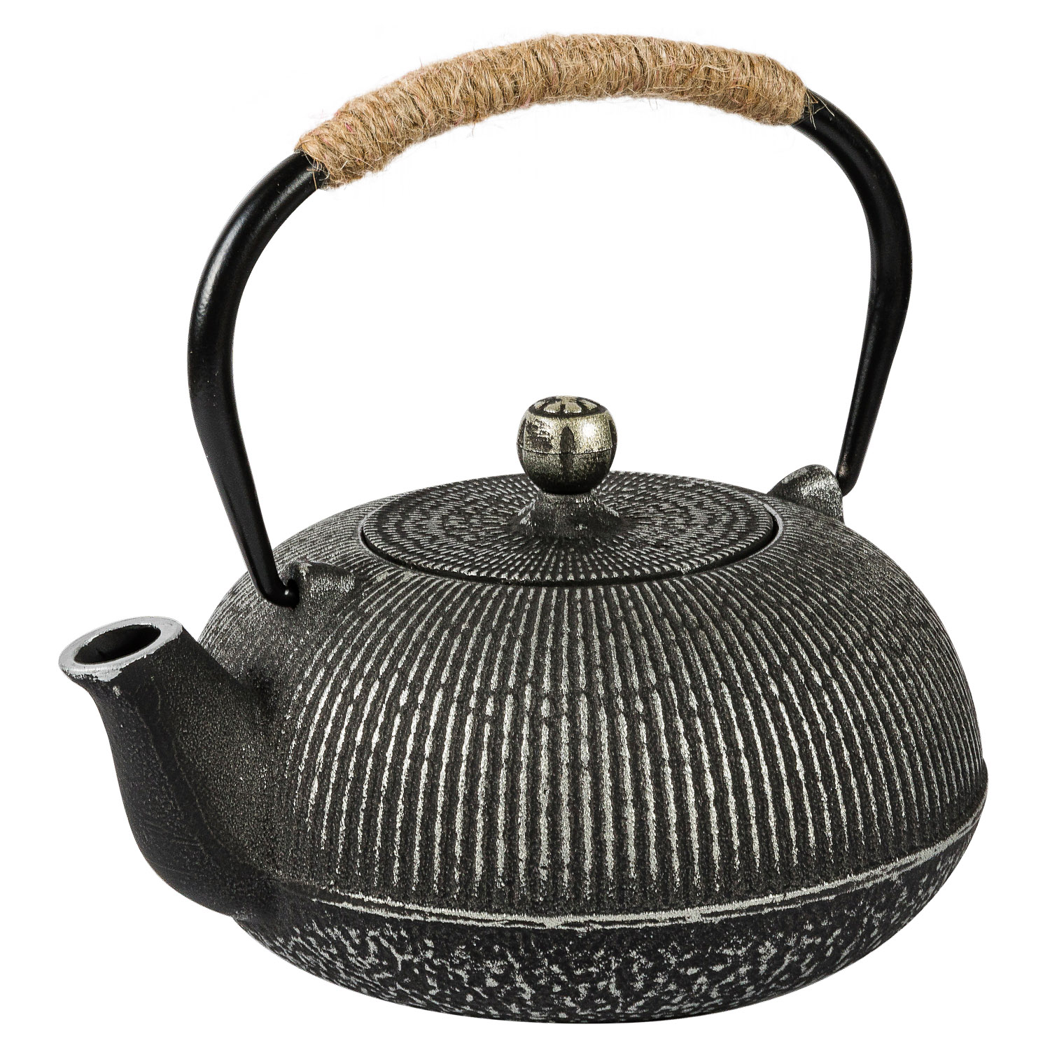 Чайник заварочный DOMEO 900 мл из чугуна черного цвета