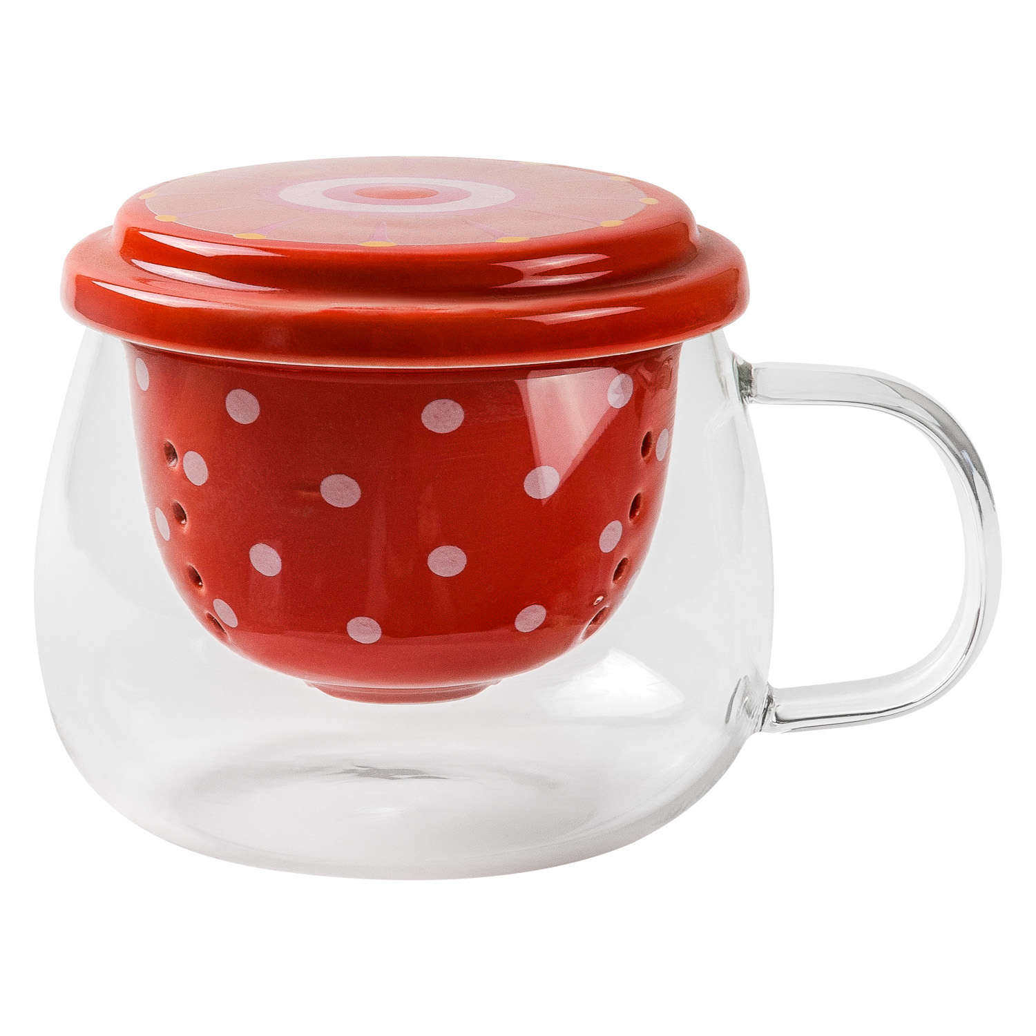 Кружка заварочная DOMEO 400 мл цвет в ассортименте