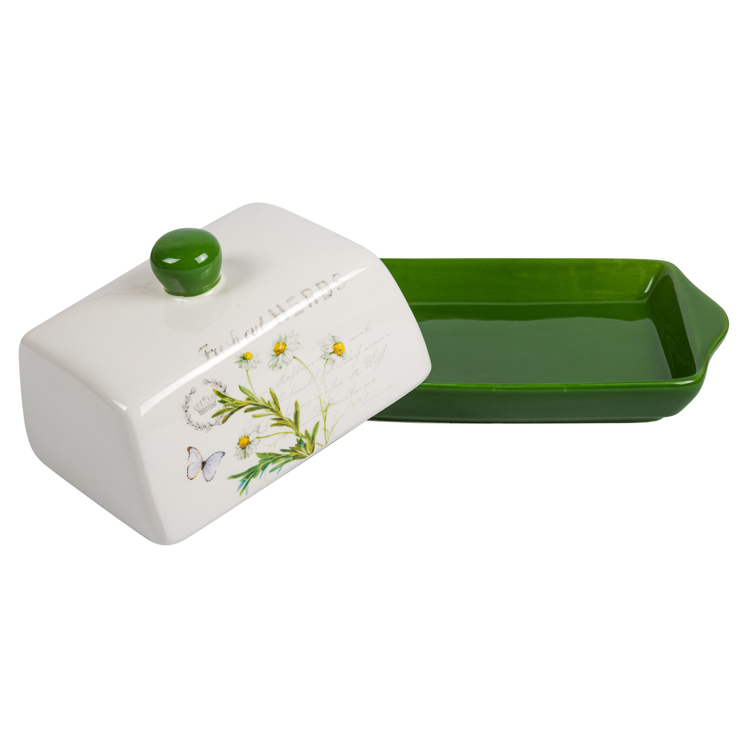 Масленка с крышкой DOMEO «Ромашки»