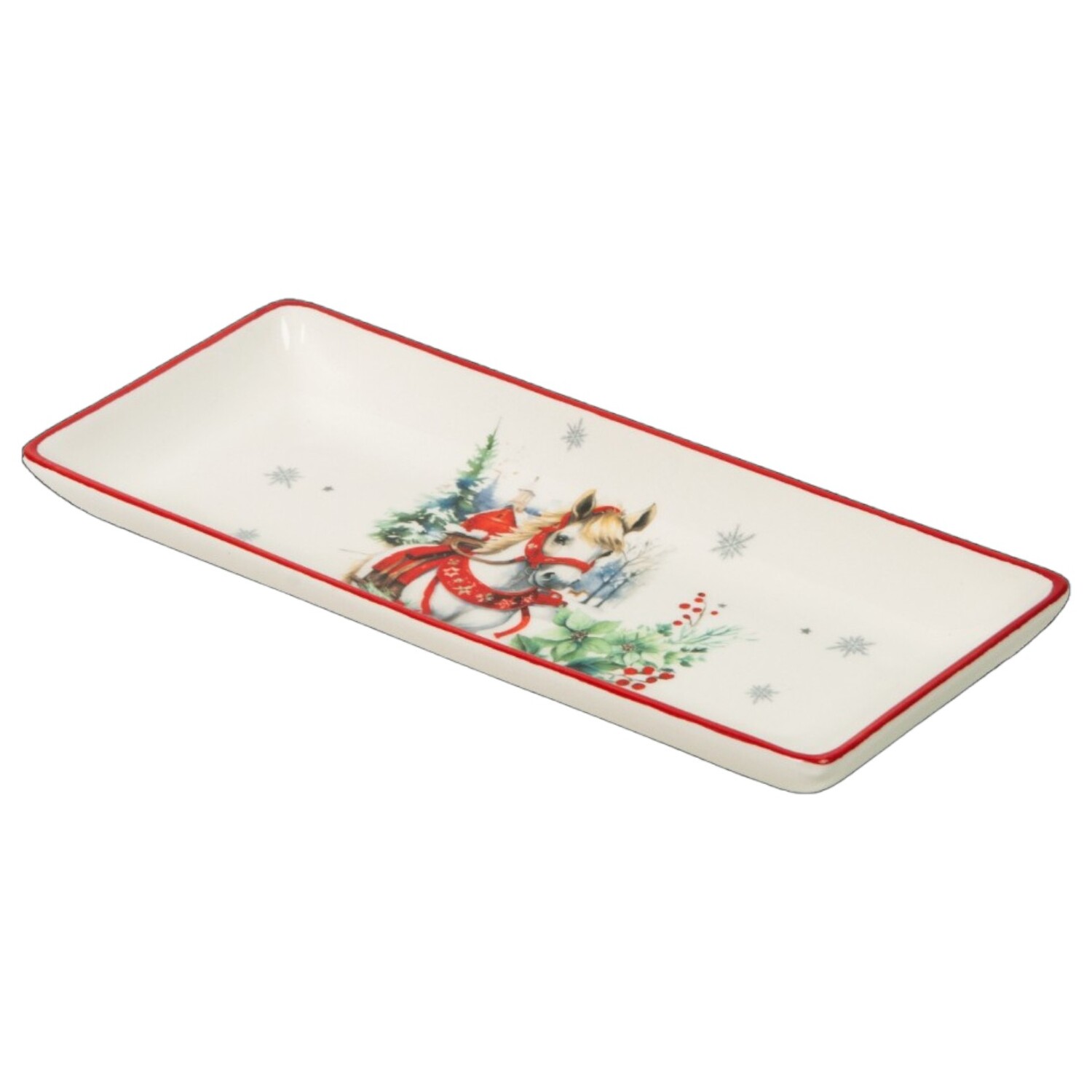 Блюдо сервировочное Selecta Christmas "Лошадка деревенская" 28 см