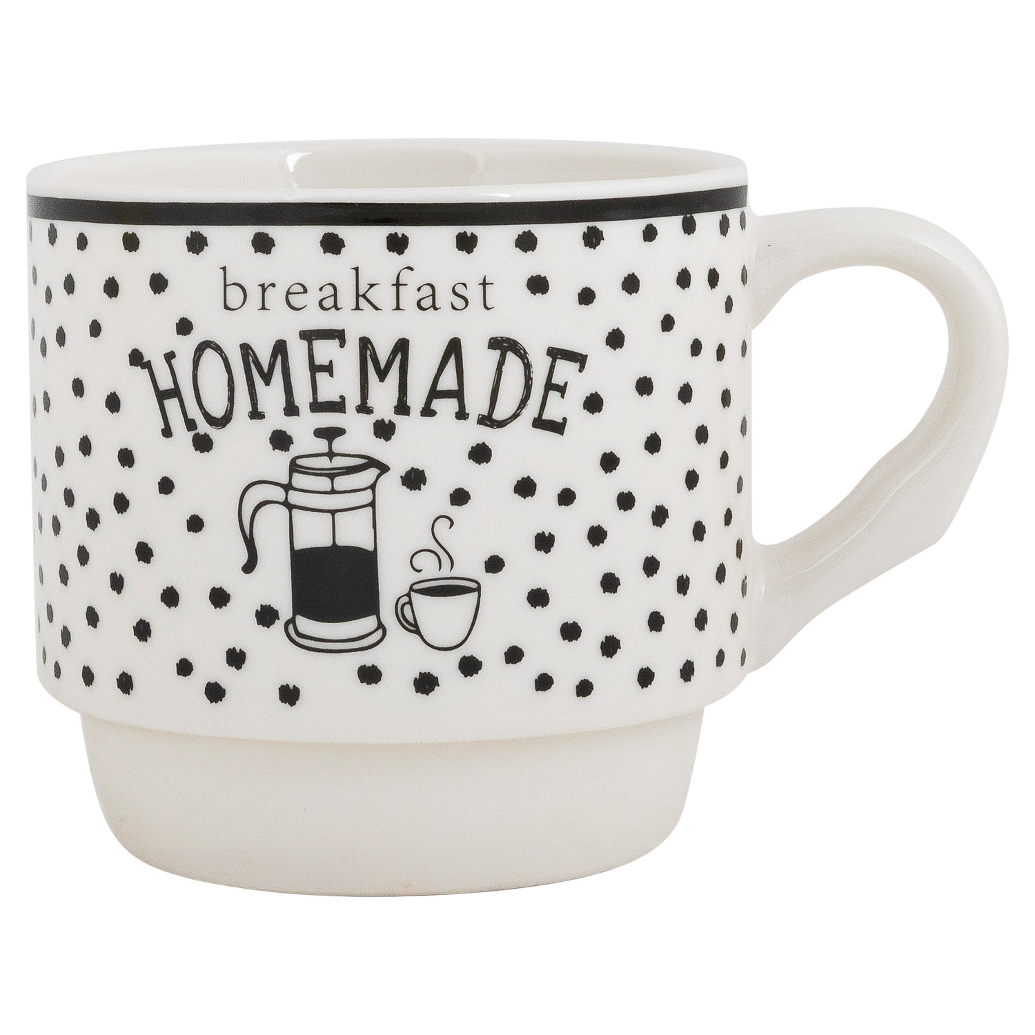 Набор кружек на подставке DOMEO 4 шт. 305 мл