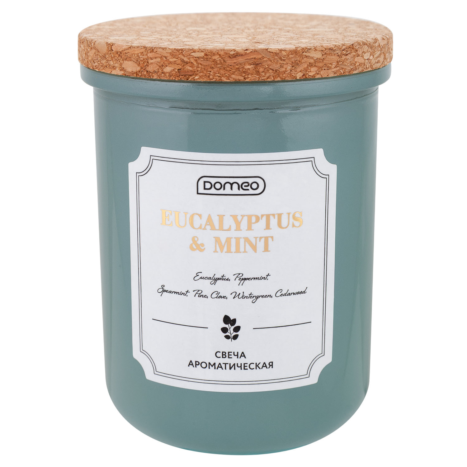 Свеча ароматизированная в банке DOMEO Eucalyptus & Mint  7x8 см