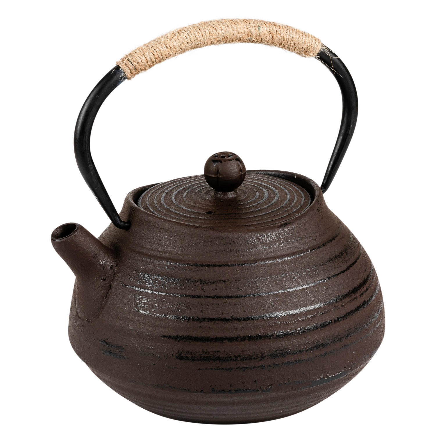 Чайник заварочный DOMEO 1,1 л из чугуна черного цвета