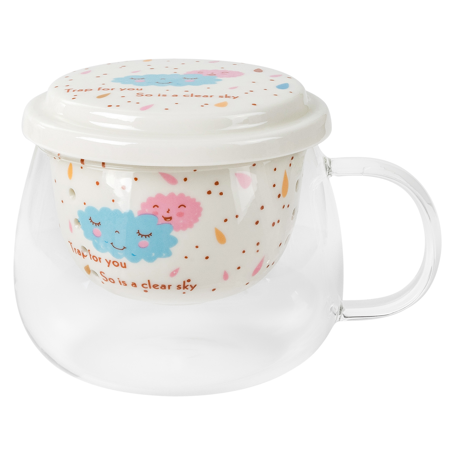 Кружка заварочная DOMEO 400 мл цвет в ассортименте