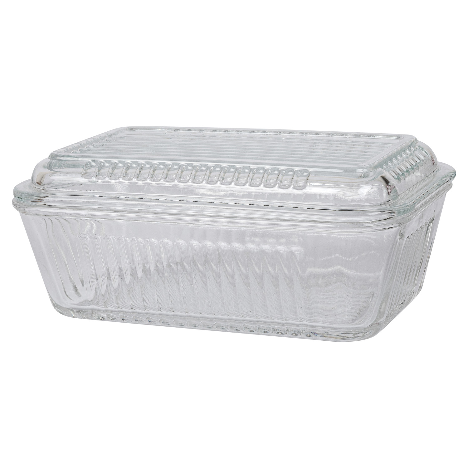 Масленка стеклянная DOMEO 17x10x7,3 см с крышкой