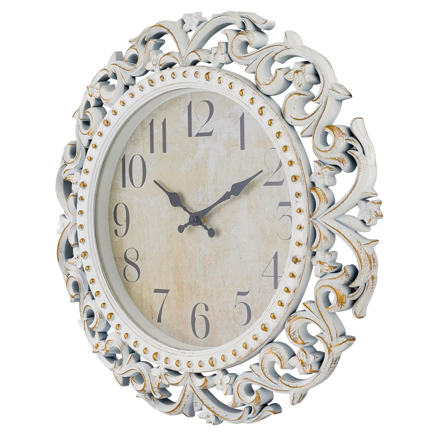 Часы настенные Selecta 40 см с вензелями