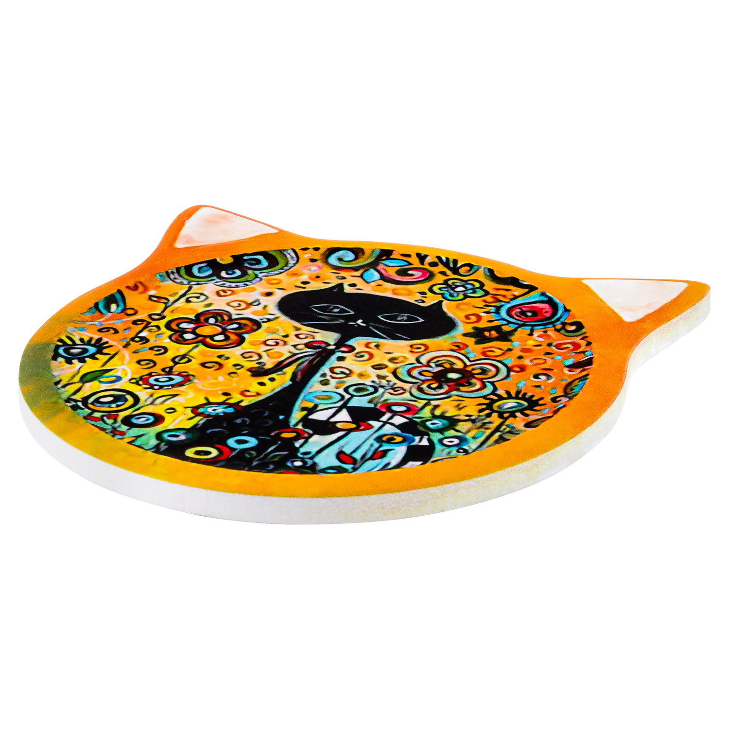 Подставка под кружку DOMEO «Кошки» 11 см с рисунком кота цвет в ассортименте