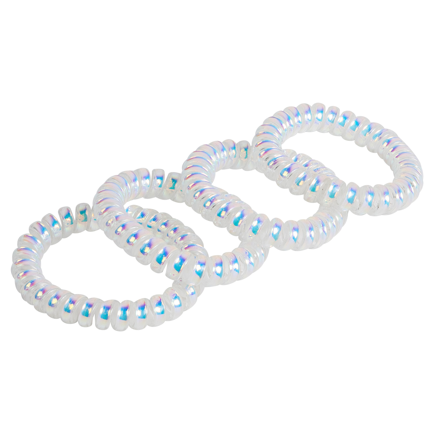 Набор резинок для волос Selecta 4 шт. белого цвета