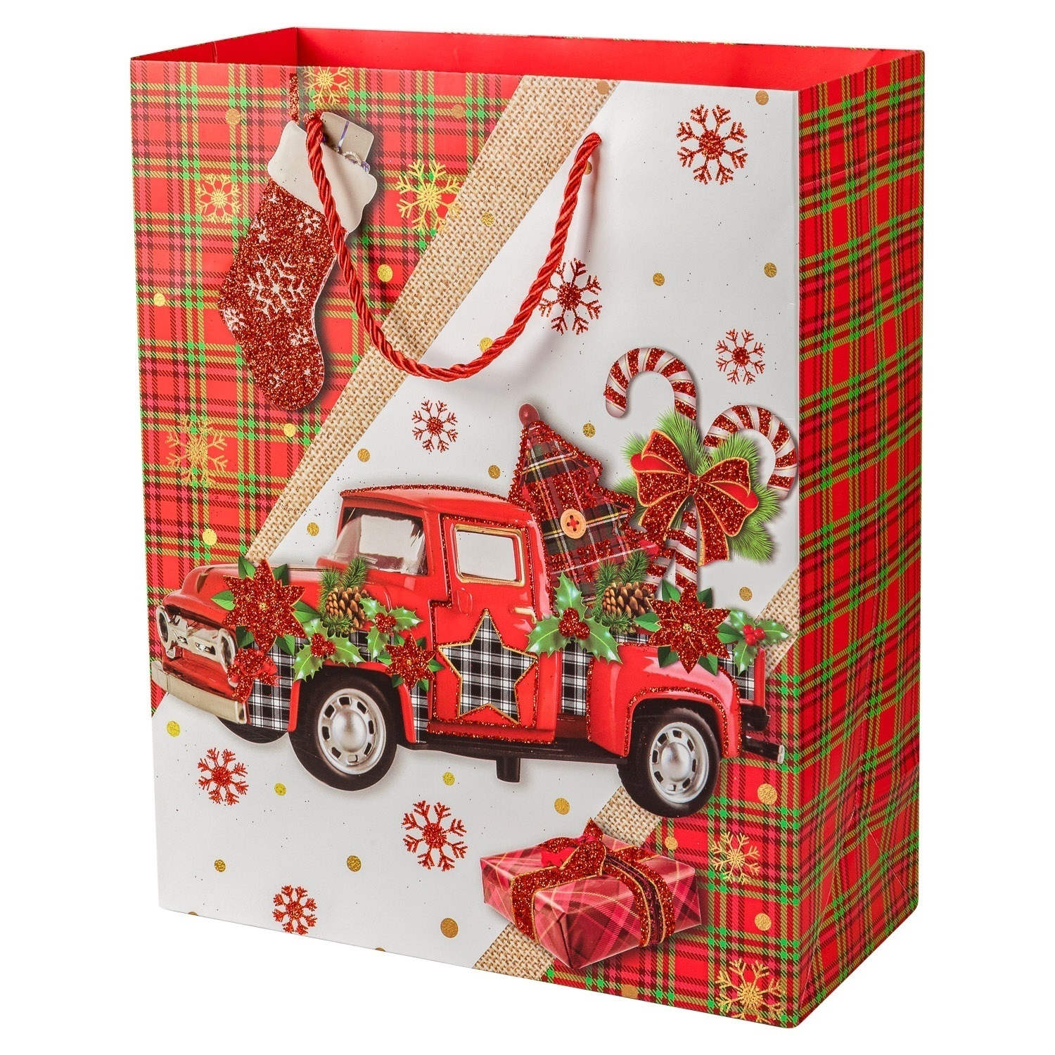 Пакет подарочный Selecta Christmas 55x40x15 см в ассортименте