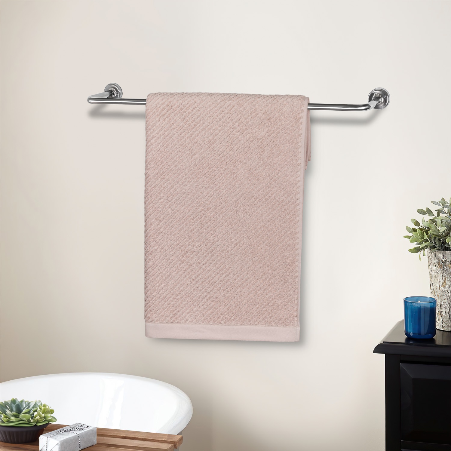 Полотенце Selecta «Аннаси» 70x140 см бежевого цвета