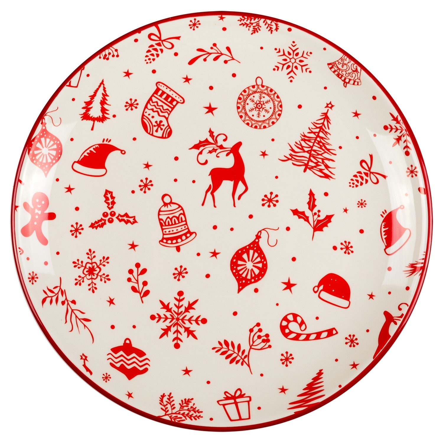 Тарелка для основных блюд Selecta Christmas «Новогодний калейдоскоп» 25,8 см