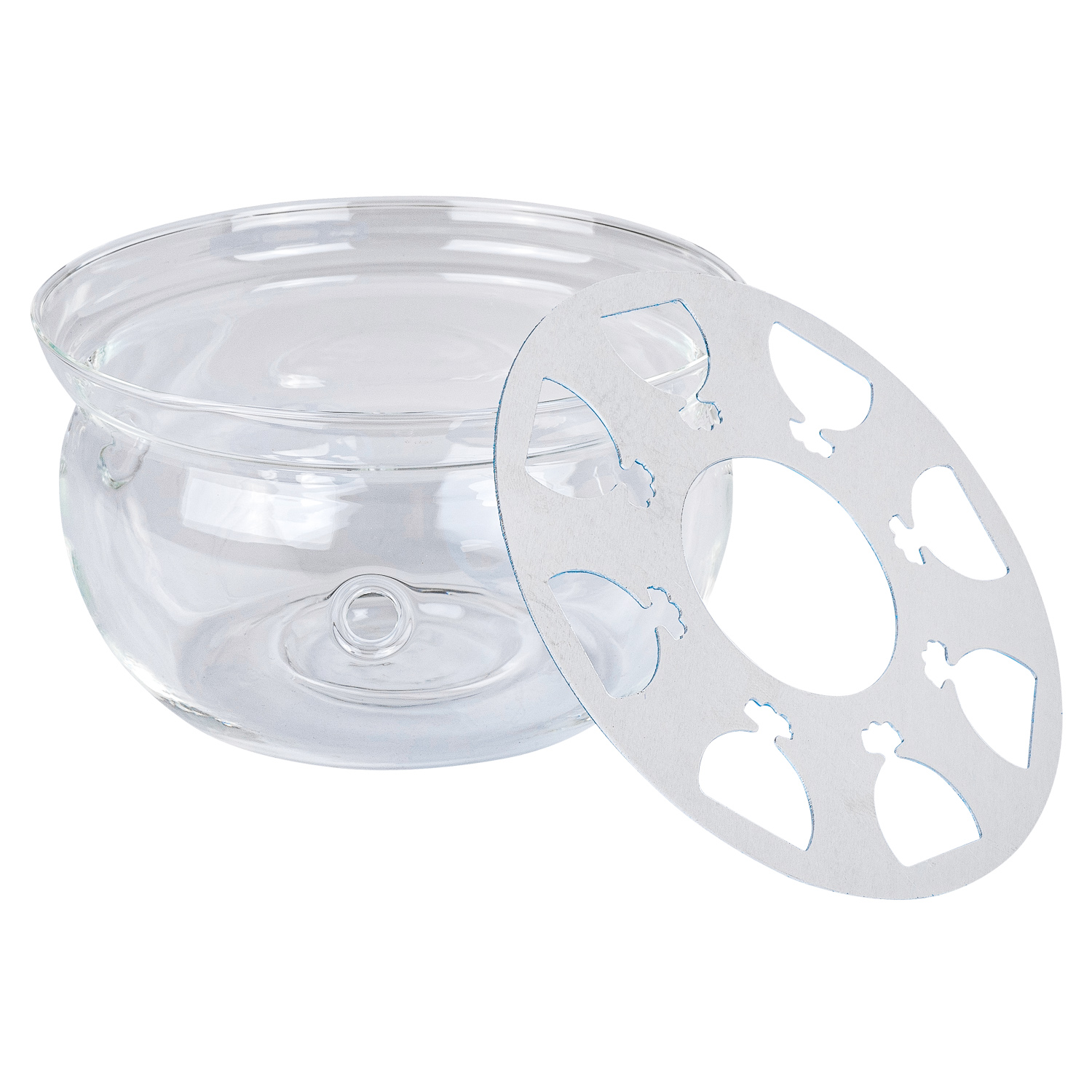 Подставка подогреватель DOMEO 12,5х12,5х7 см из стекла