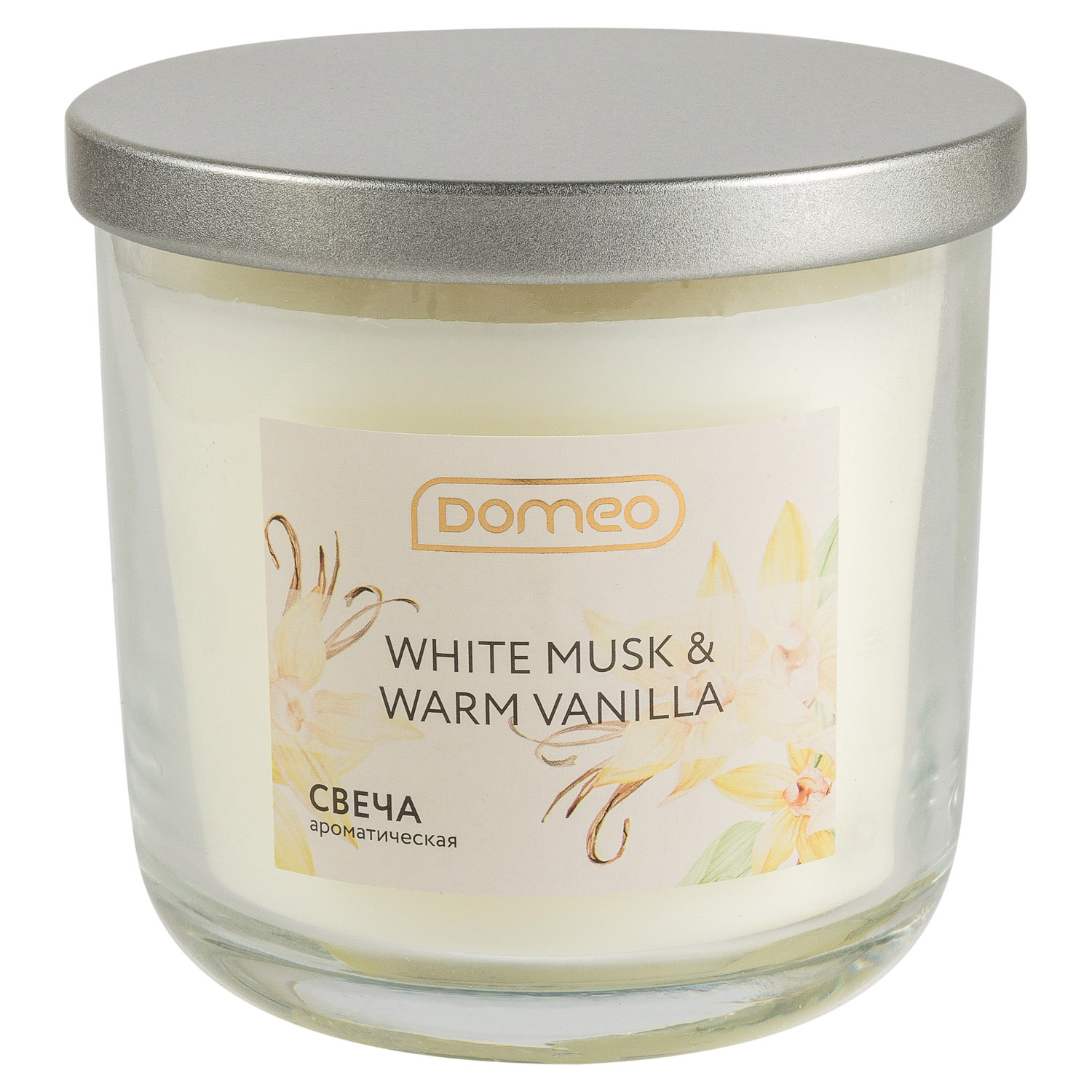 Свеча ароматизированная в банке Selecta White Musk & Warm Vanilla 10x10 см