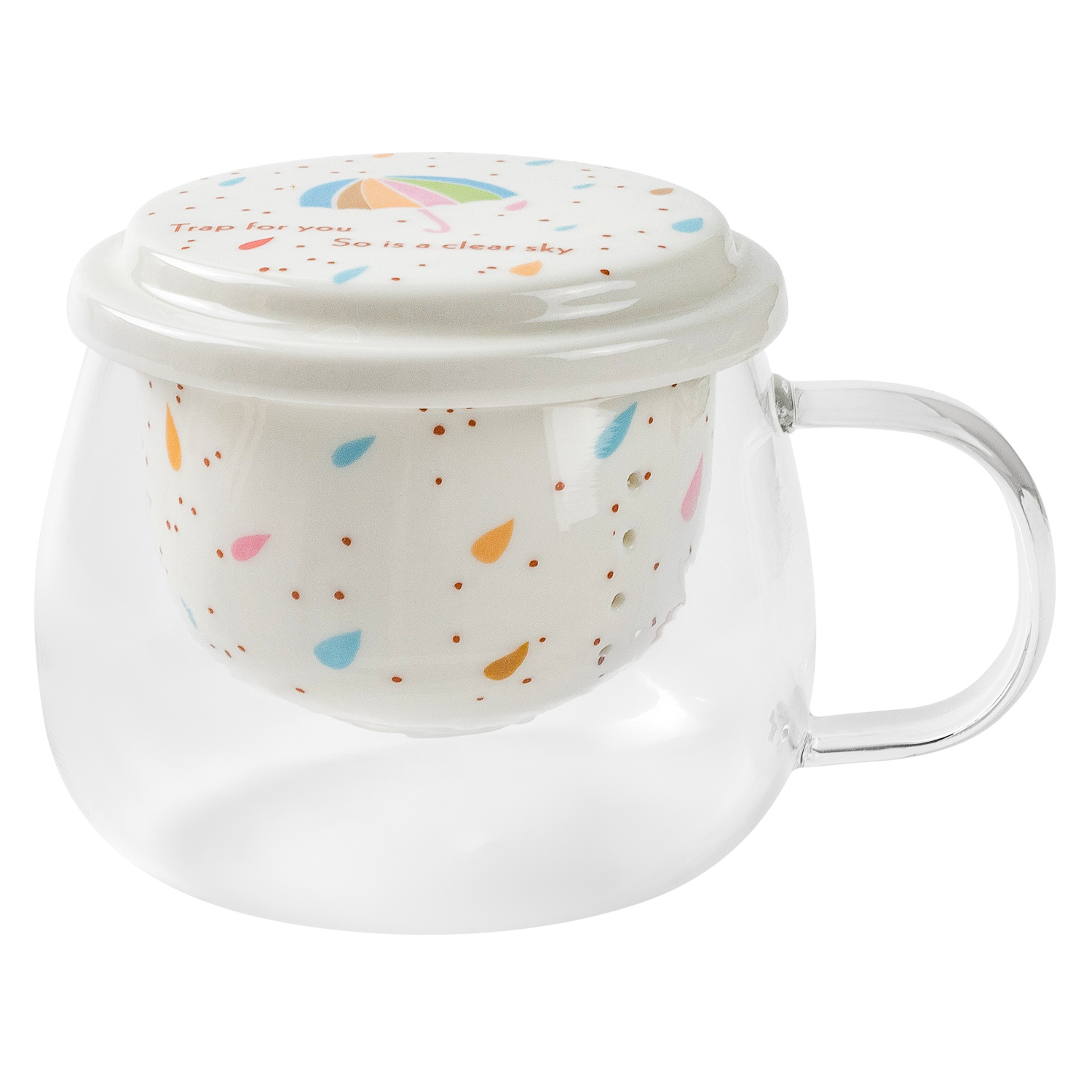 Кружка заварочная DOMEO 400 мл цвет в ассортименте