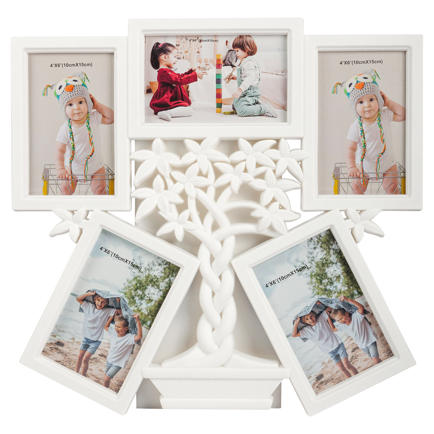 Фоторамка-коллаж Selecta 38,5х37,5 см на 5 фотографий 10х15 см в форме дерева