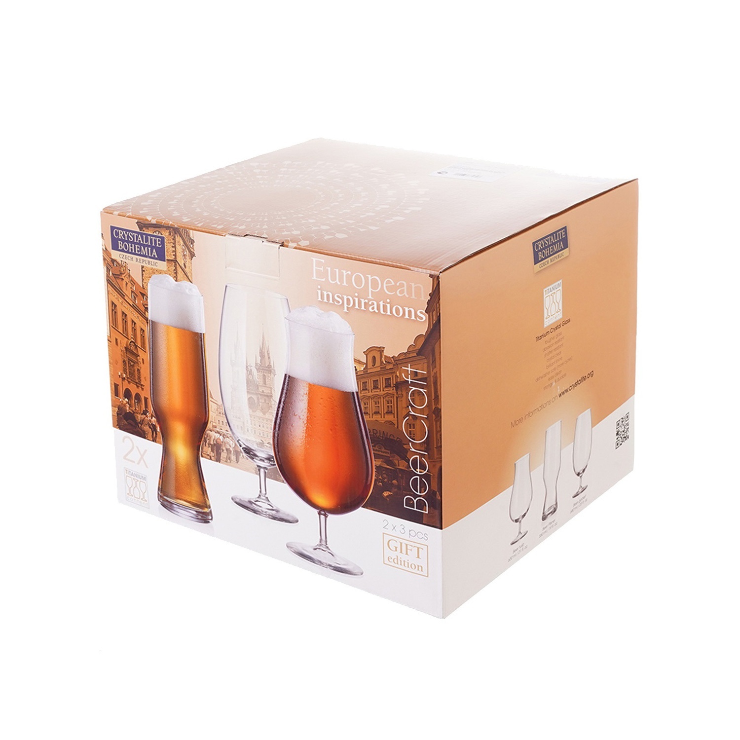 Набор бокалов для пива CRYSTALITE BOHEMIA Beer 6 шт.