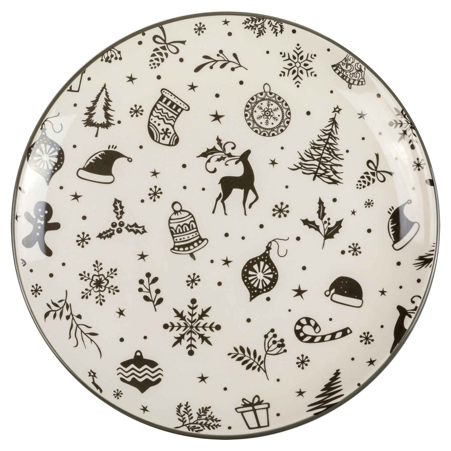 Тарелка для основных блюд Selecta Christmas «Новогодний калейдоскоп» 25,8 см