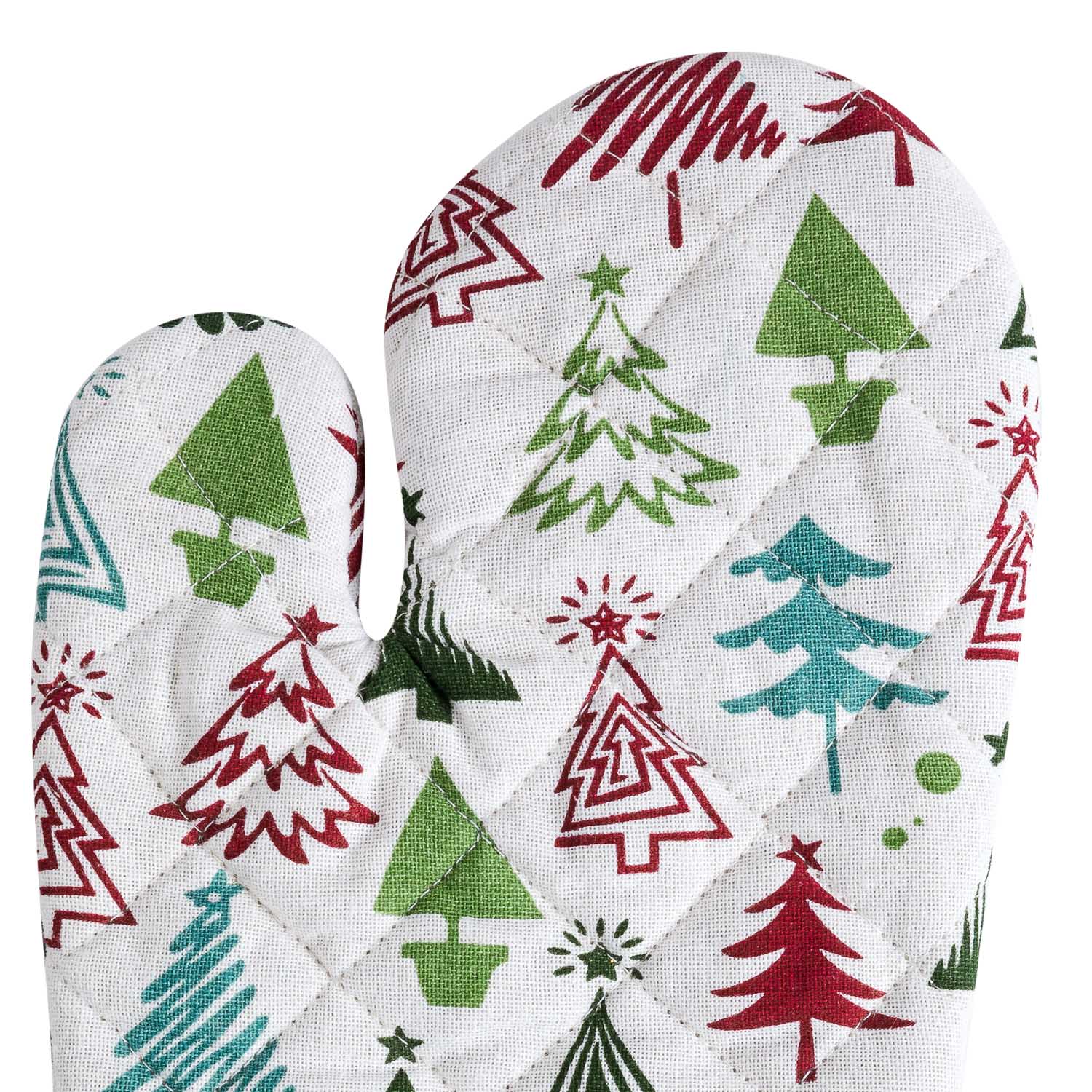 Прихватка для горячего Selecta Christmas 18x33 см в форме варежки