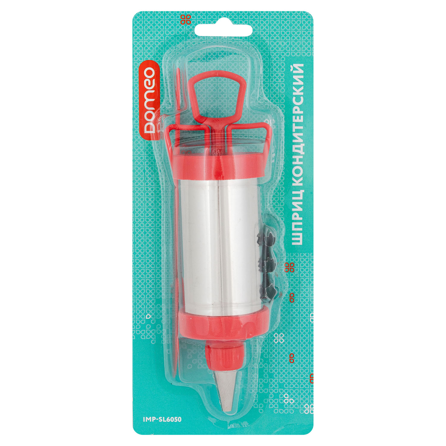 Шприц кондитерский DOMEO 20 см 4 насадки