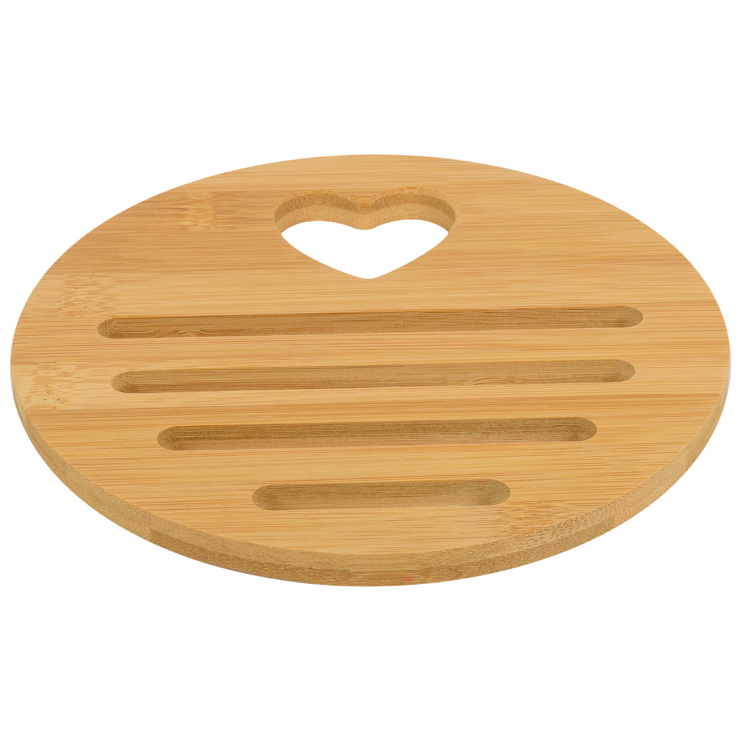 Подставка под горячее DOMEO «Сердце» 18 см из бамбука