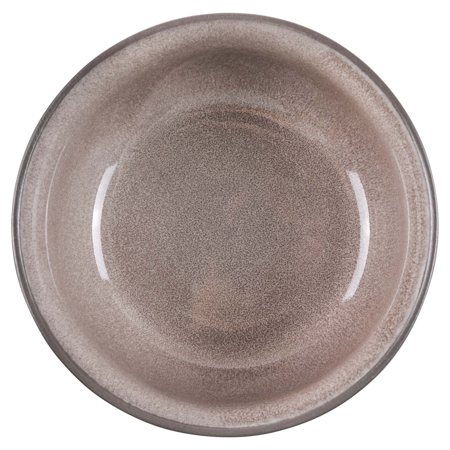 Тарелка глубокая DOMEO «Серый мрамор» 14 см