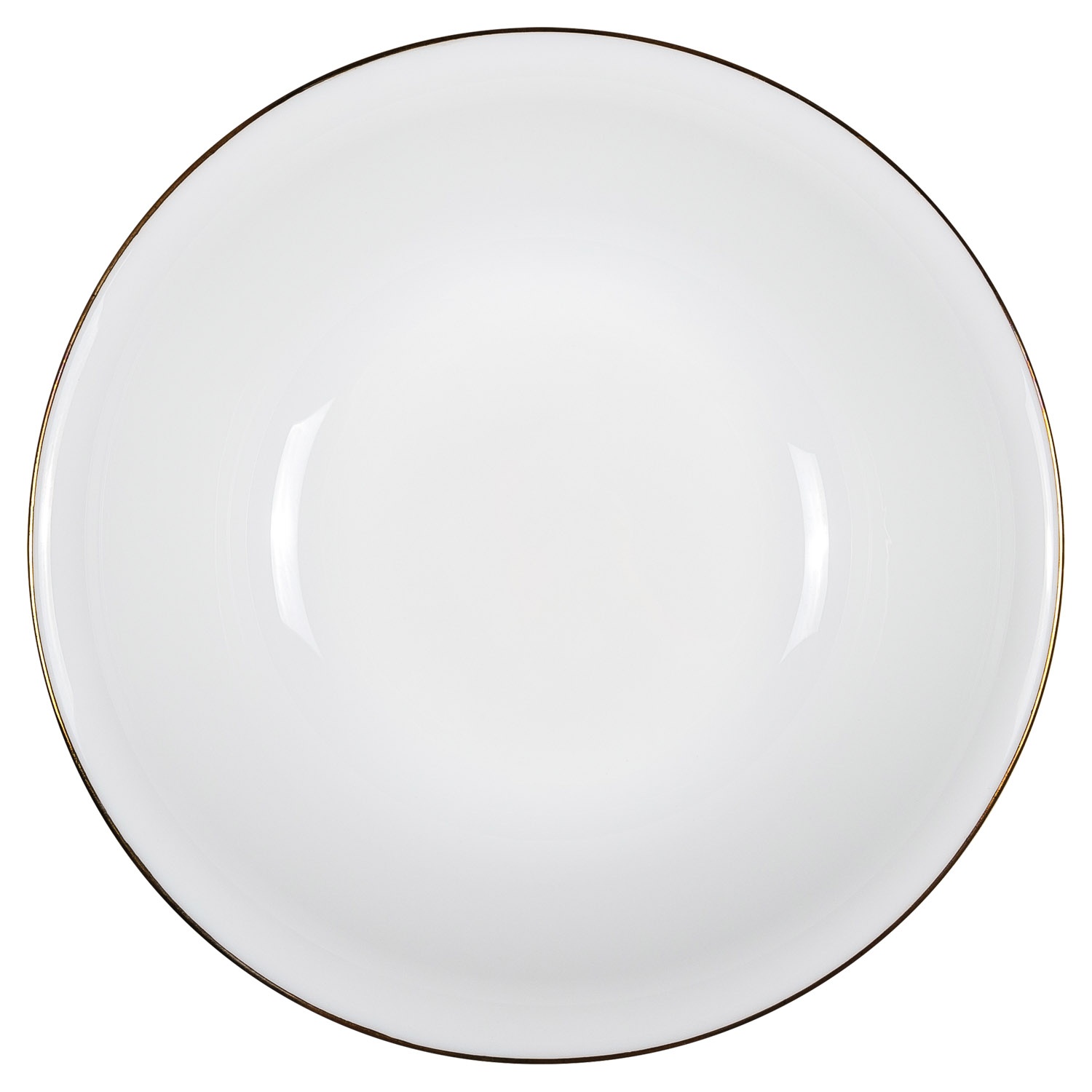 Салатник DOMEO «Классика с золотой отводкой» 19 см