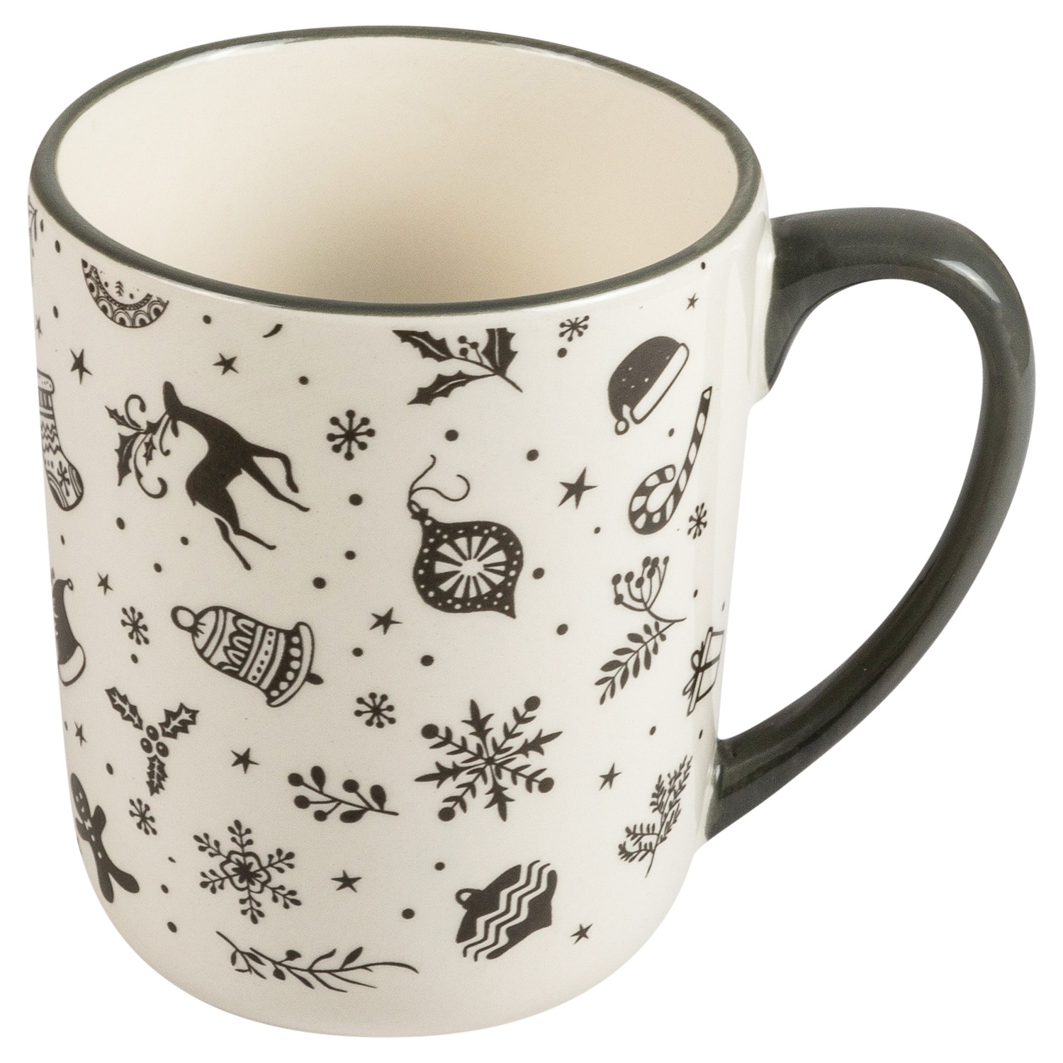 Кружка керамическая Selecta Christmas «Новогодний калейдоскоп» 500 мл