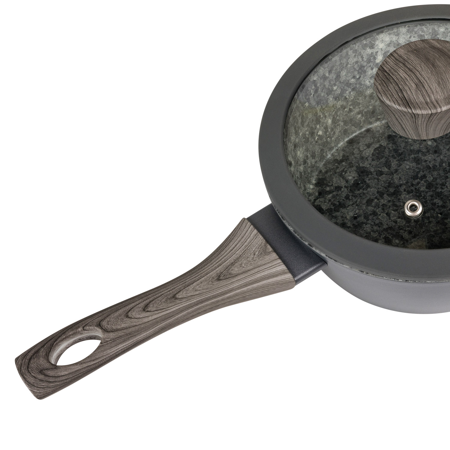 Ковш DOMEO Granit new 16 см с крышкой