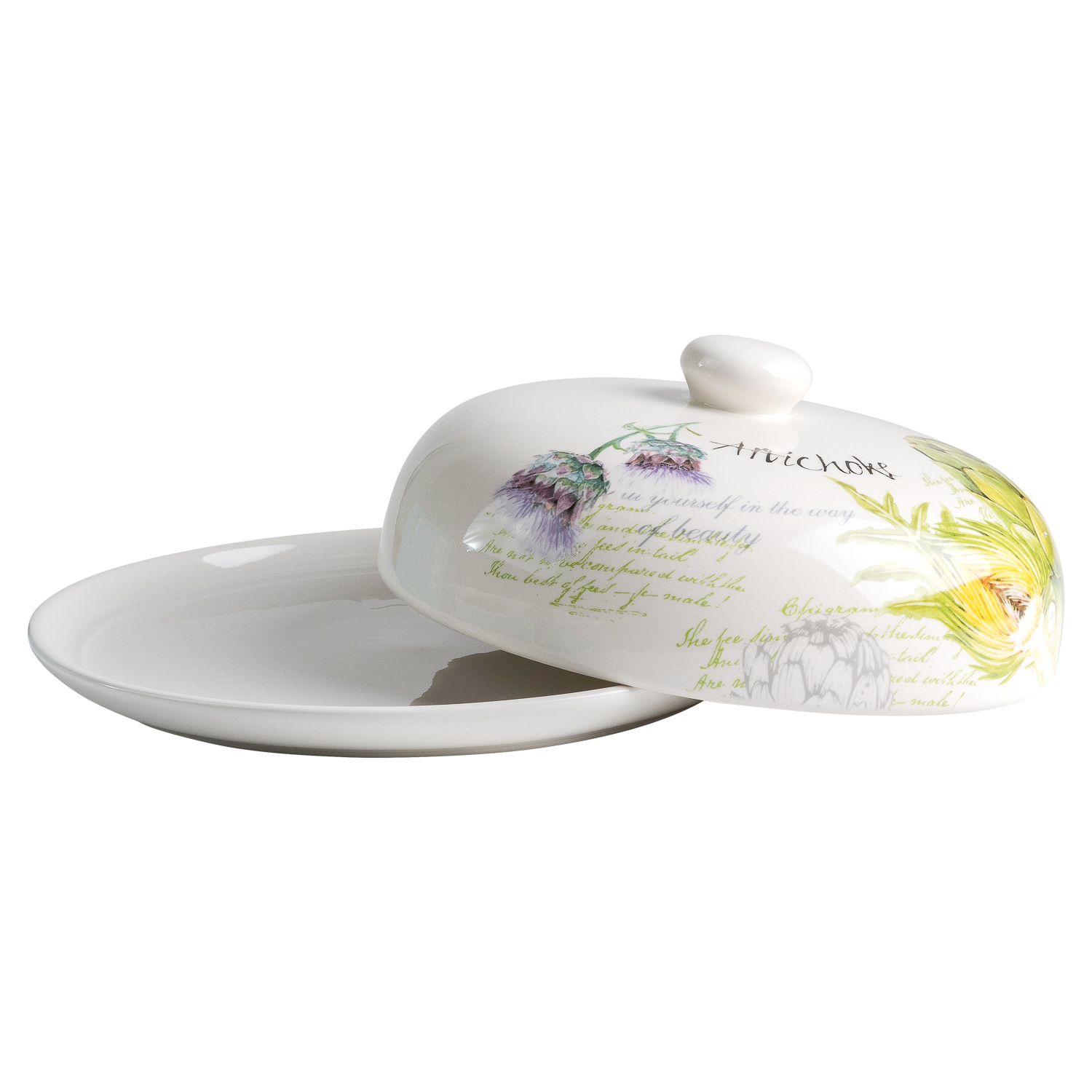 Блюдо для блинов с крышкой DOMEO «Артишок» 23 см