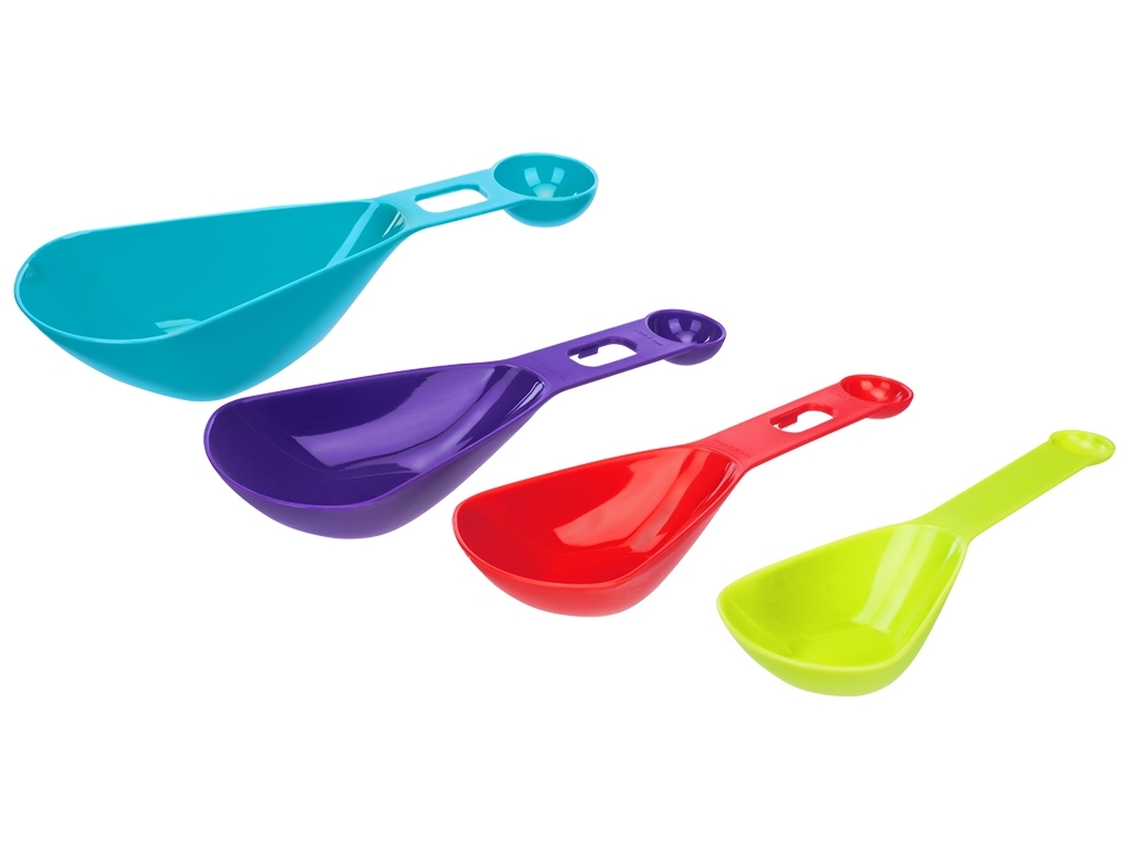 Набор мерных ложек DOMEO 4 шт. цвет в ассортименте